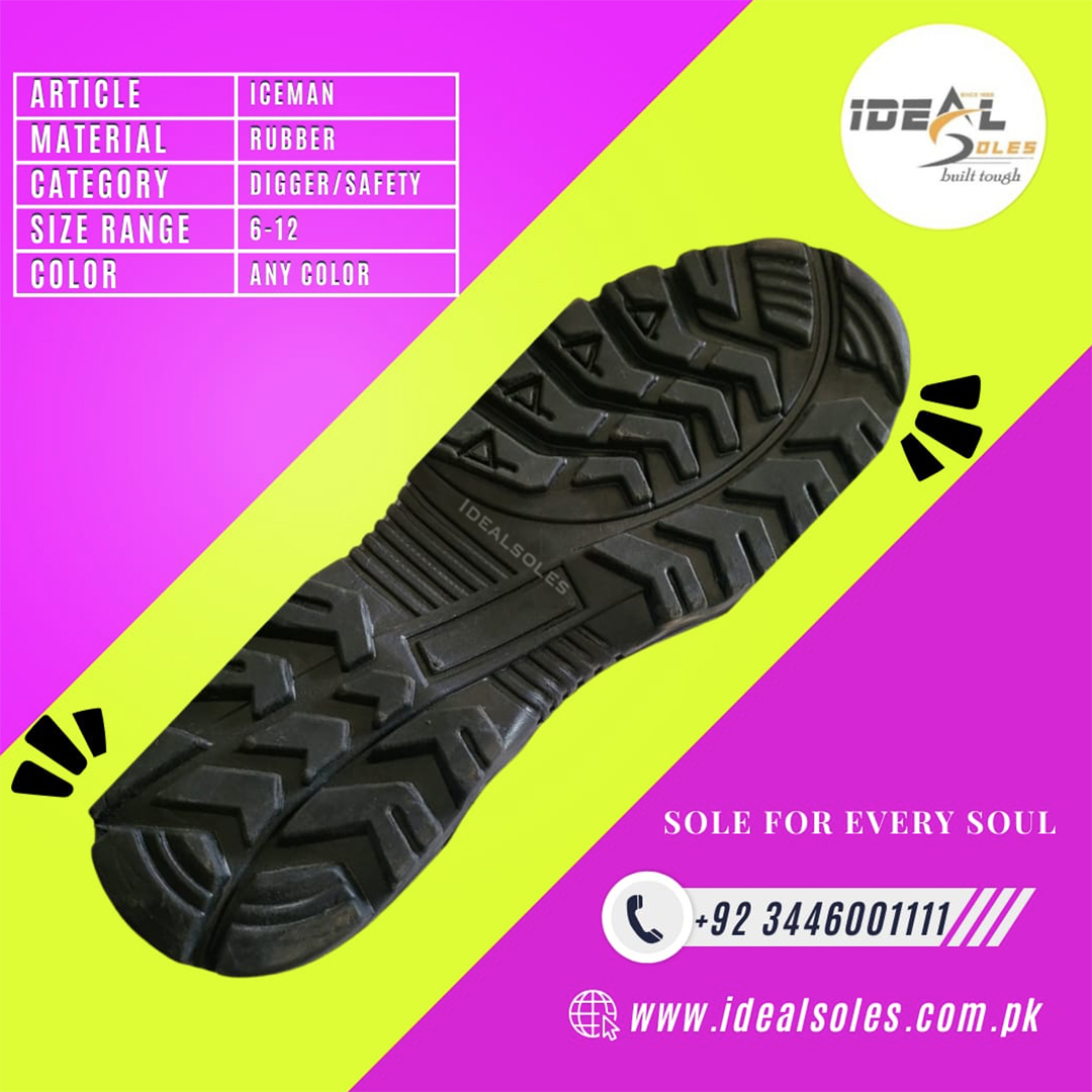Rubber safety/digger sole/ideal soles