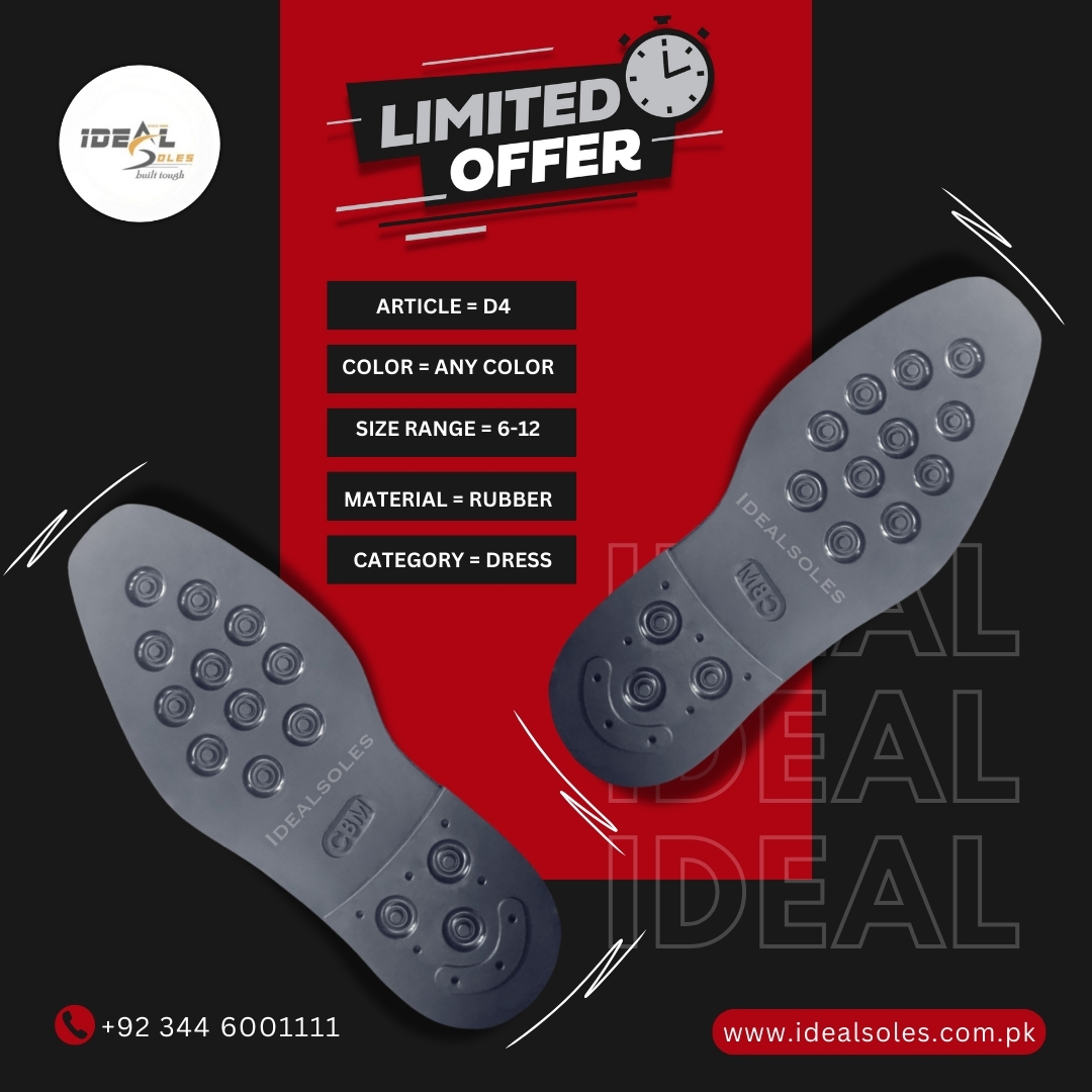 Rubber dress sole/ideal soles