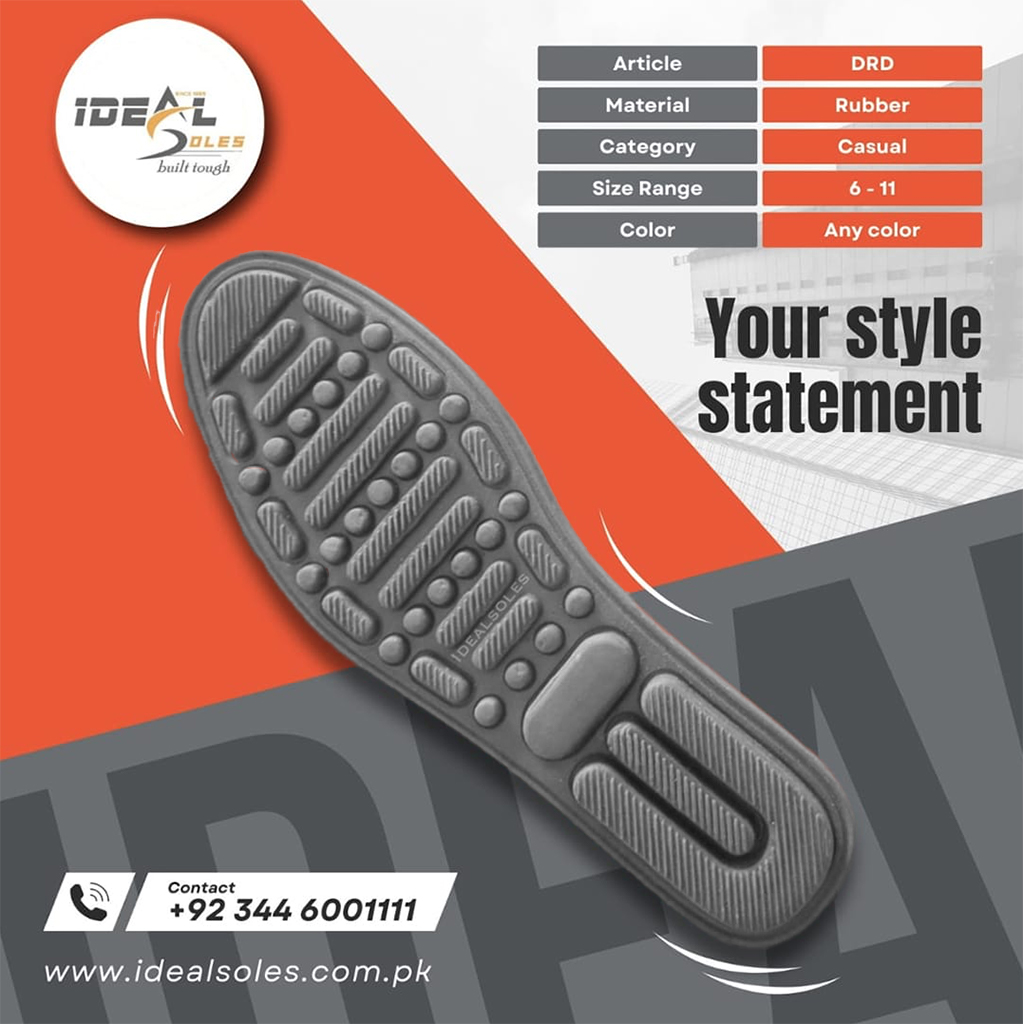 Rubber casual sole/ideal soles