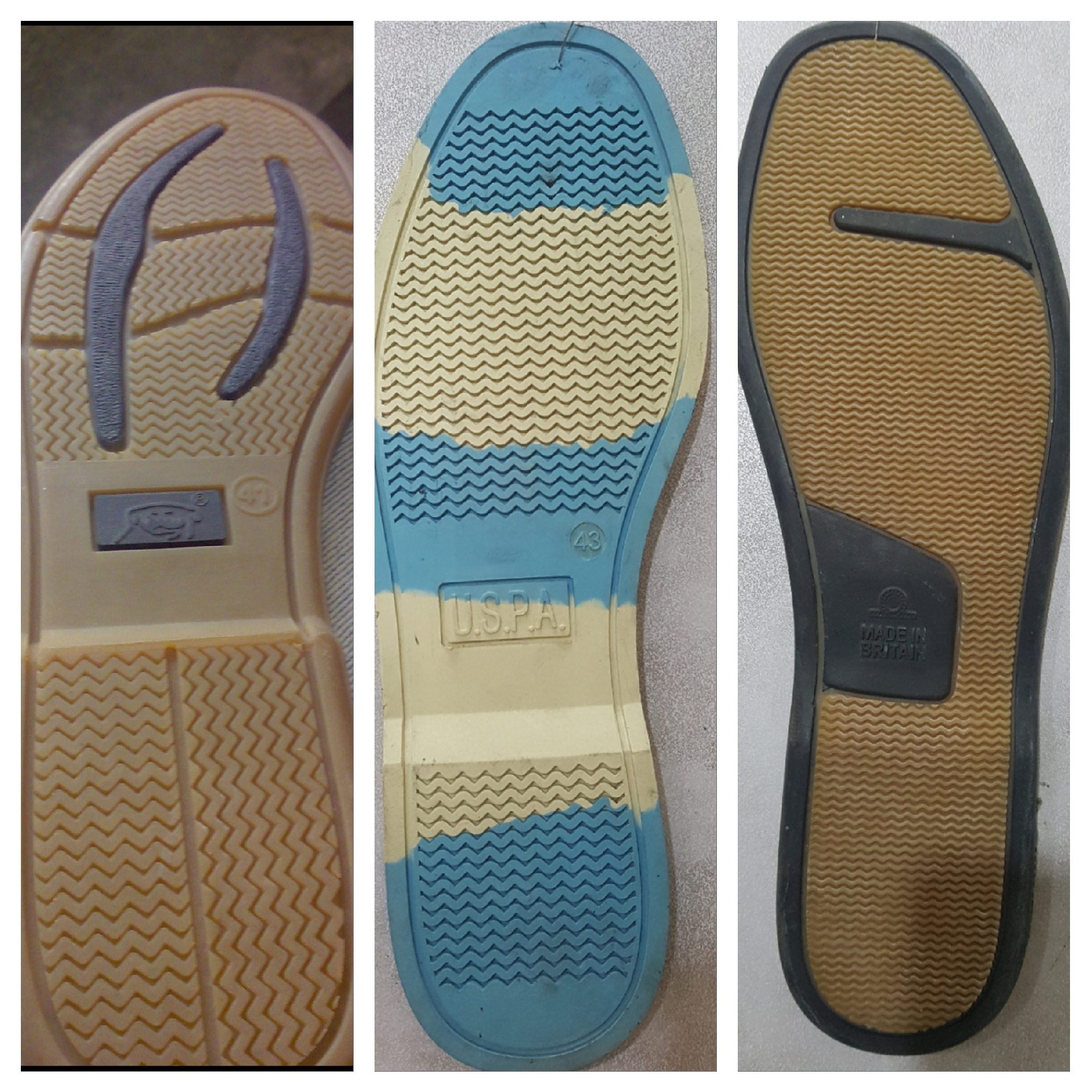 Ideal soles/2 color Rubber soles