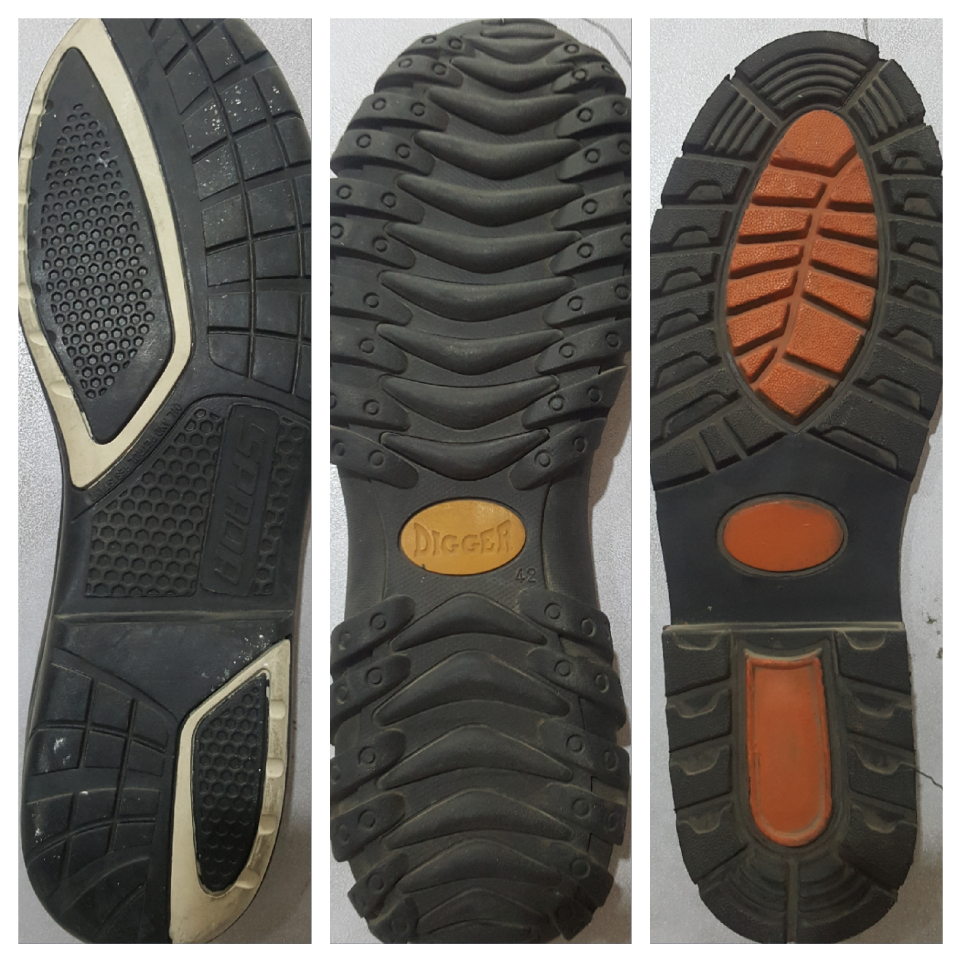 Ideal Soles/3 color rubber sole