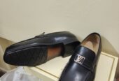 Handmade Premium Quality Black Calf Leather Slip on Loafers Shoes For Men’s