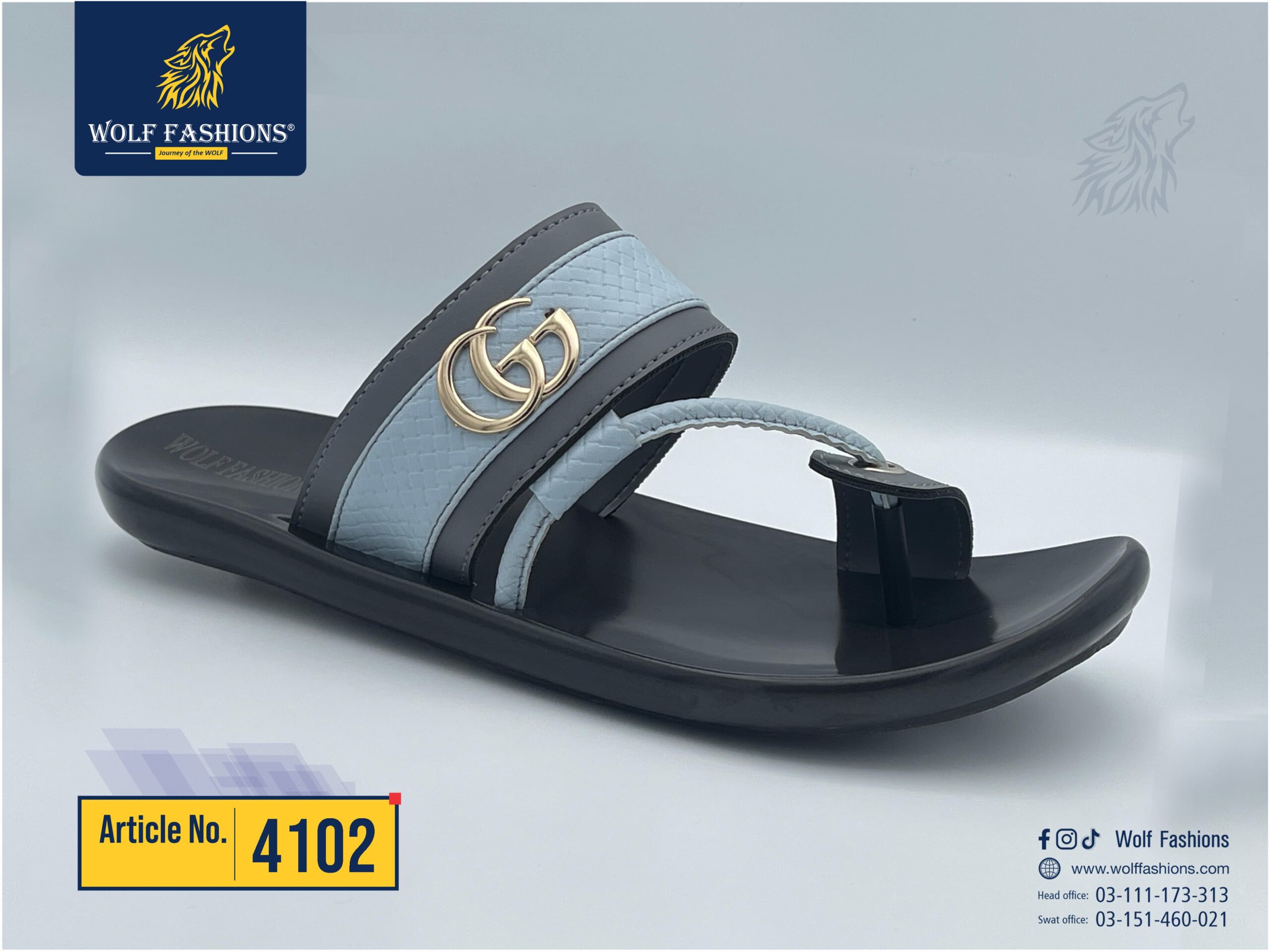 Wolf fashion new stock available for mens slipper