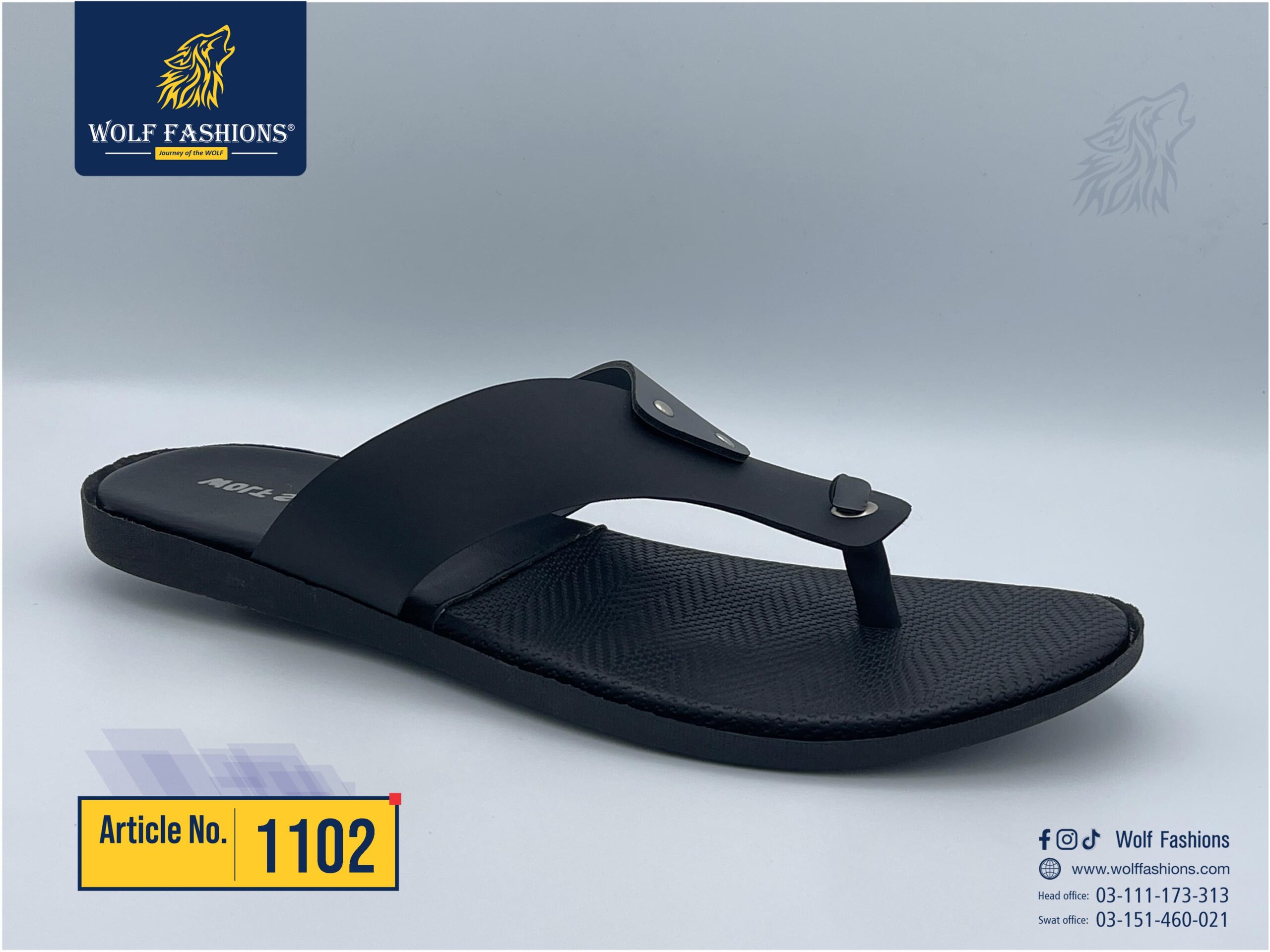 Wolf fashion new stock available for mens slipper