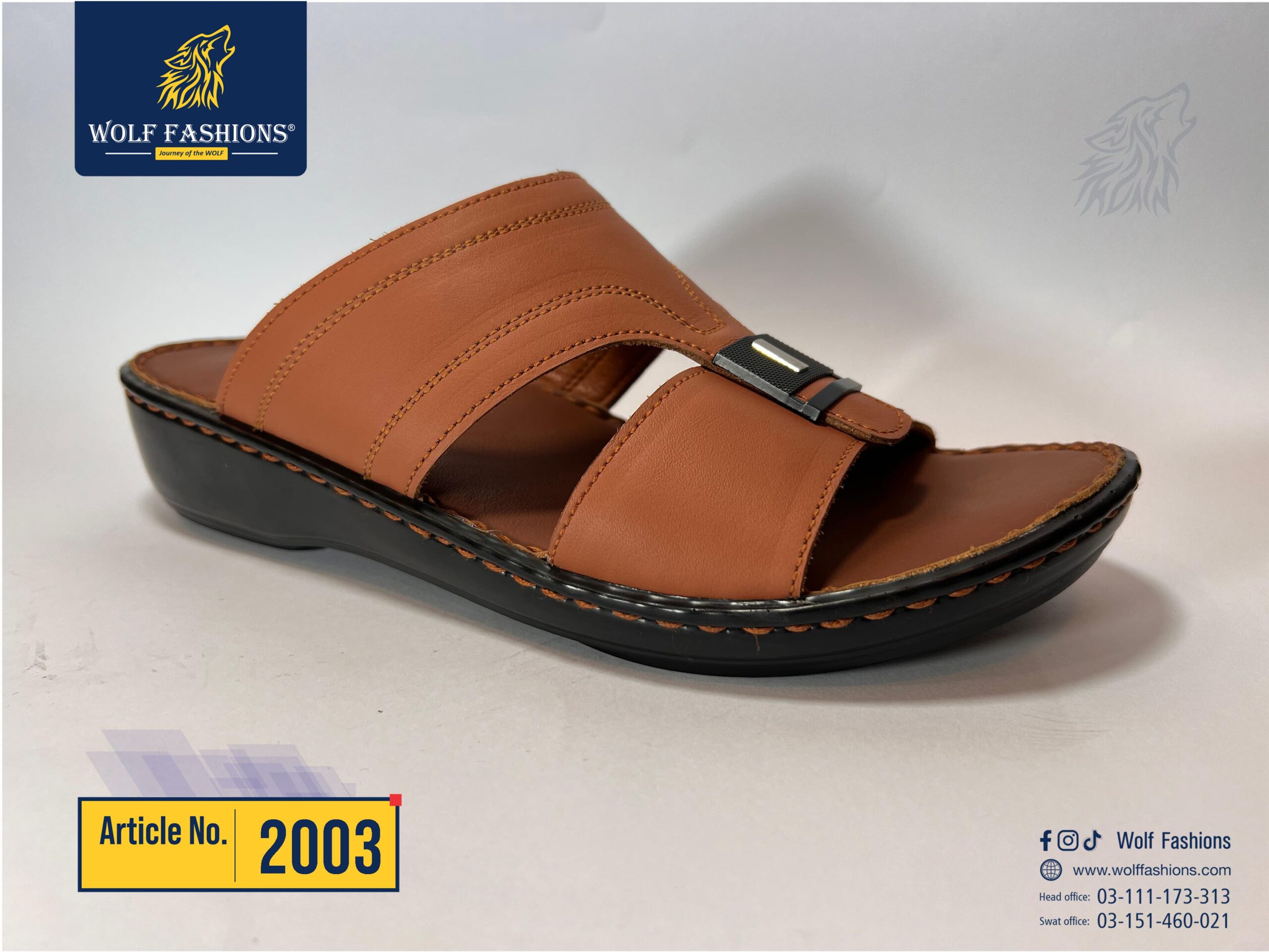 Wolf fashion big soul men s chappal