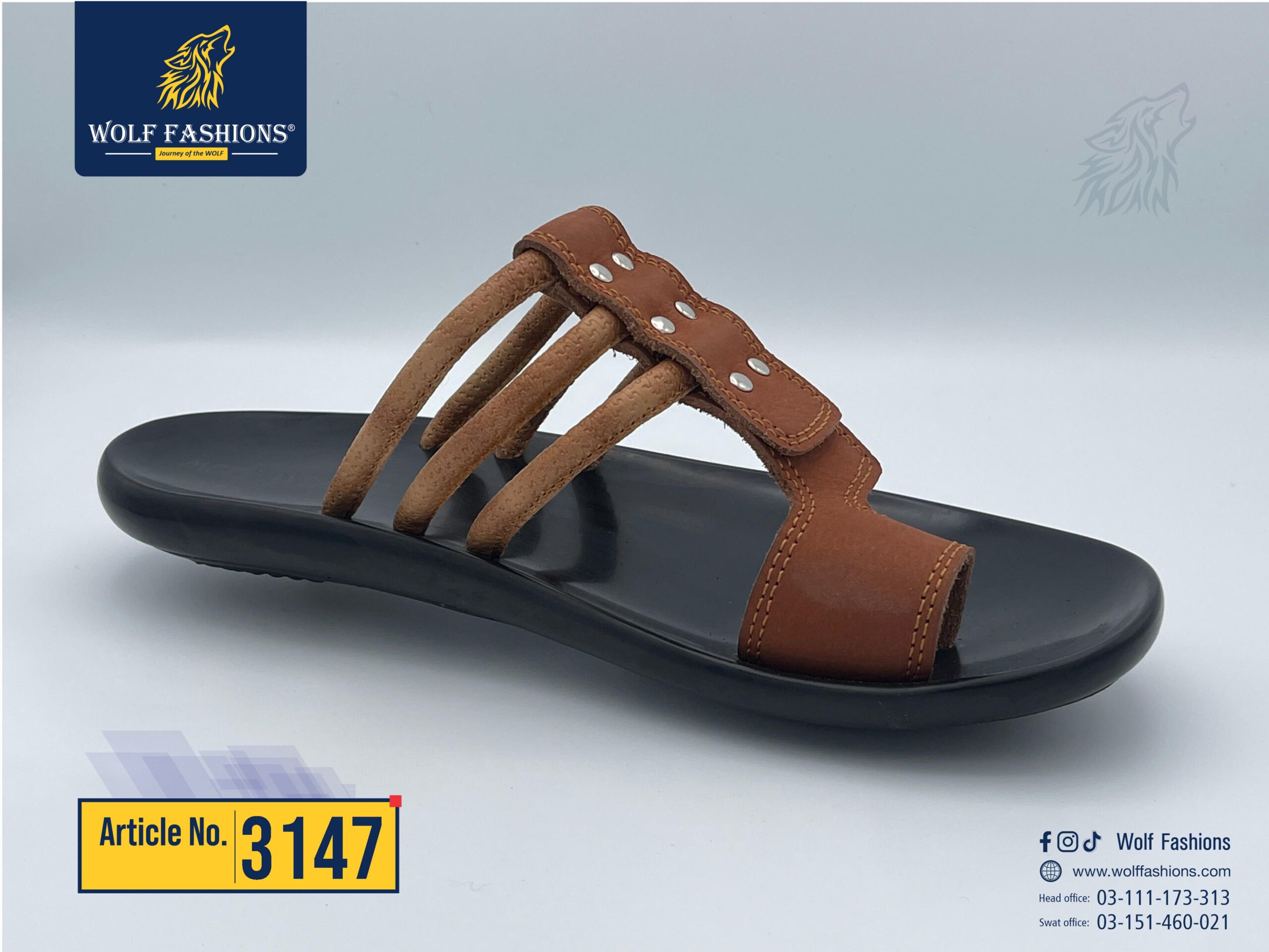 Wolf fashion new stock available for mens slipper