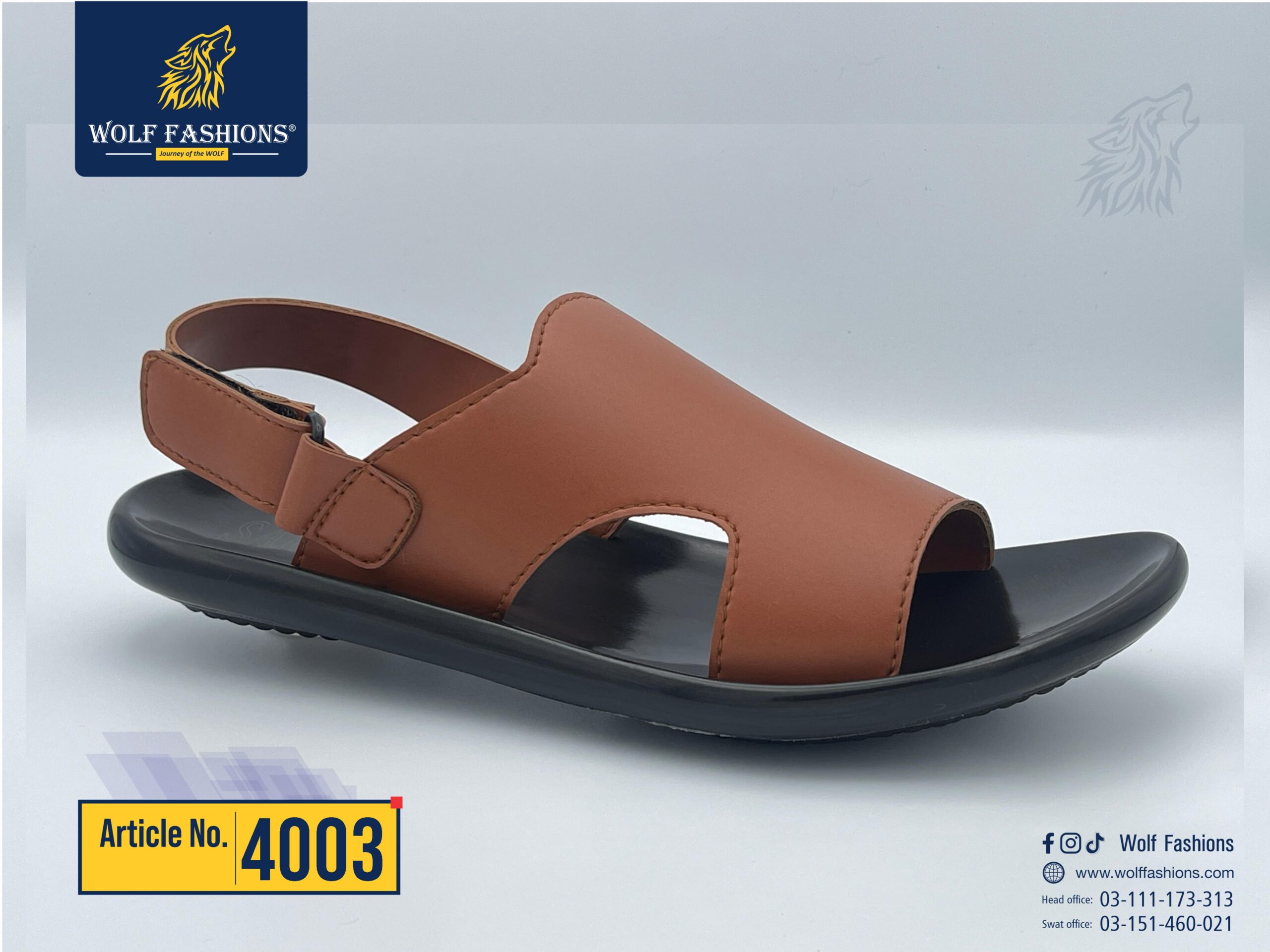 Wolf fashion new arrival available for men’s sandal
