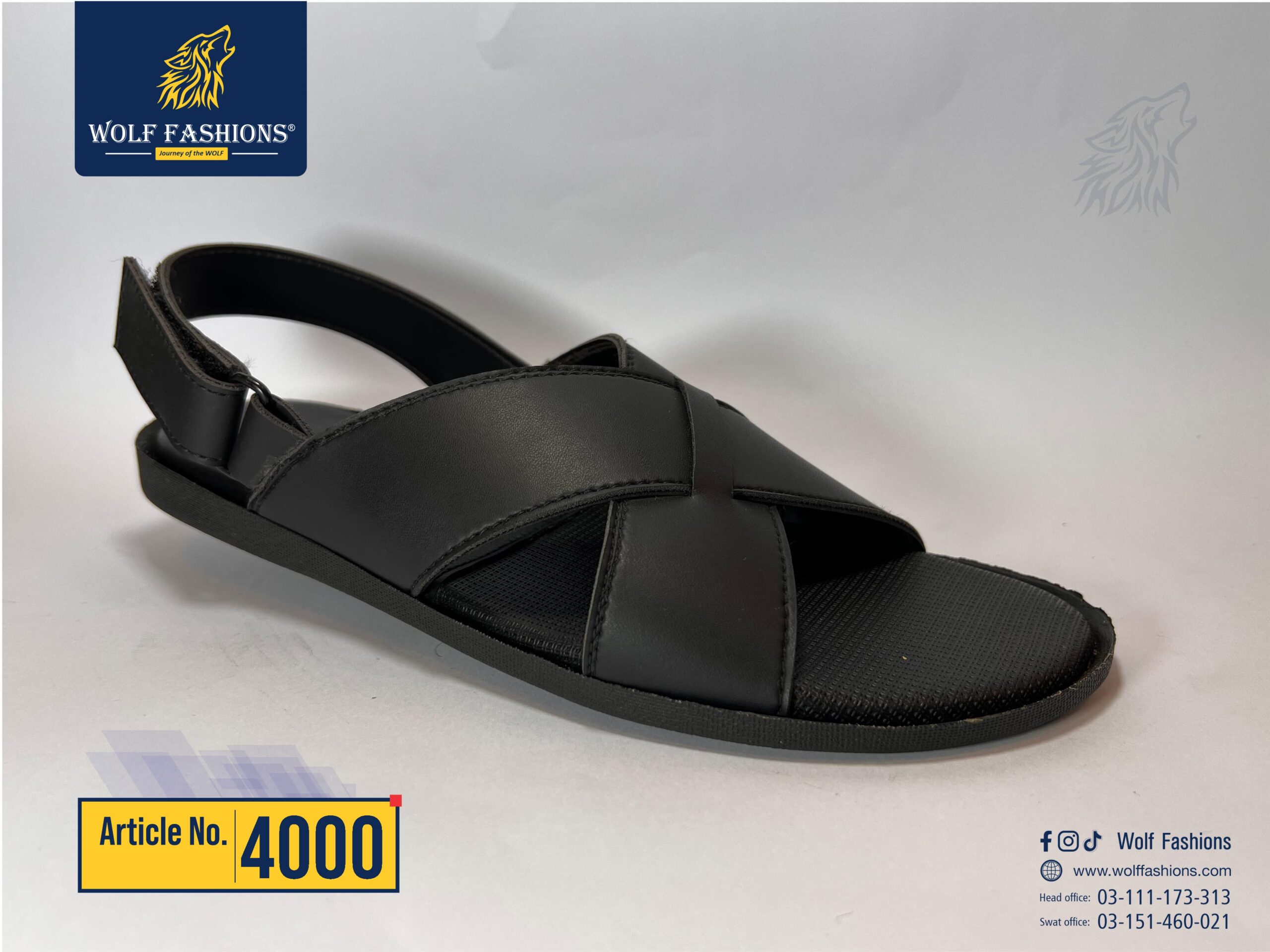 Wolf fashion new arrival available for men’s sandal