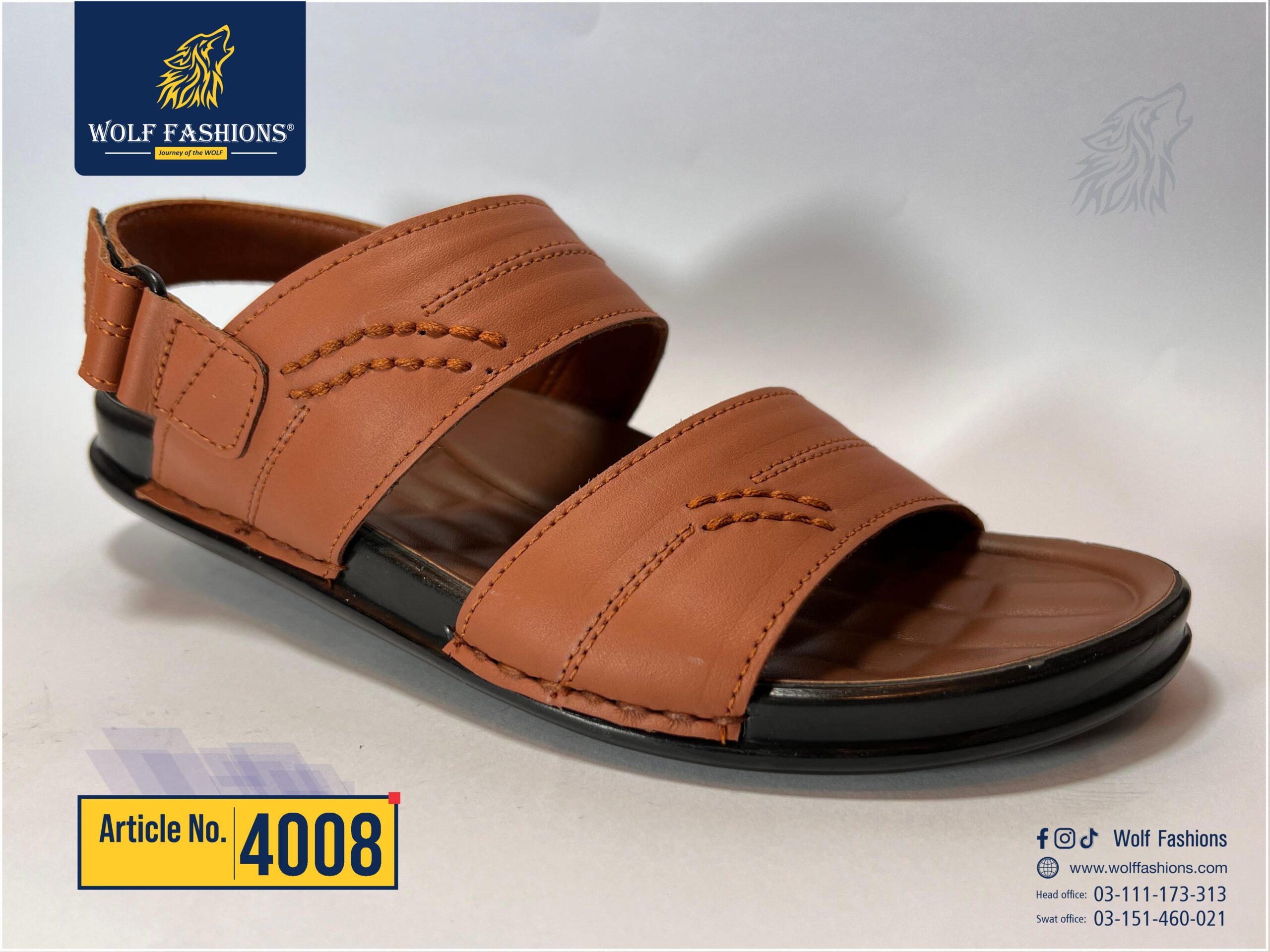 Wolf fashion new arrival available for men’s sandal