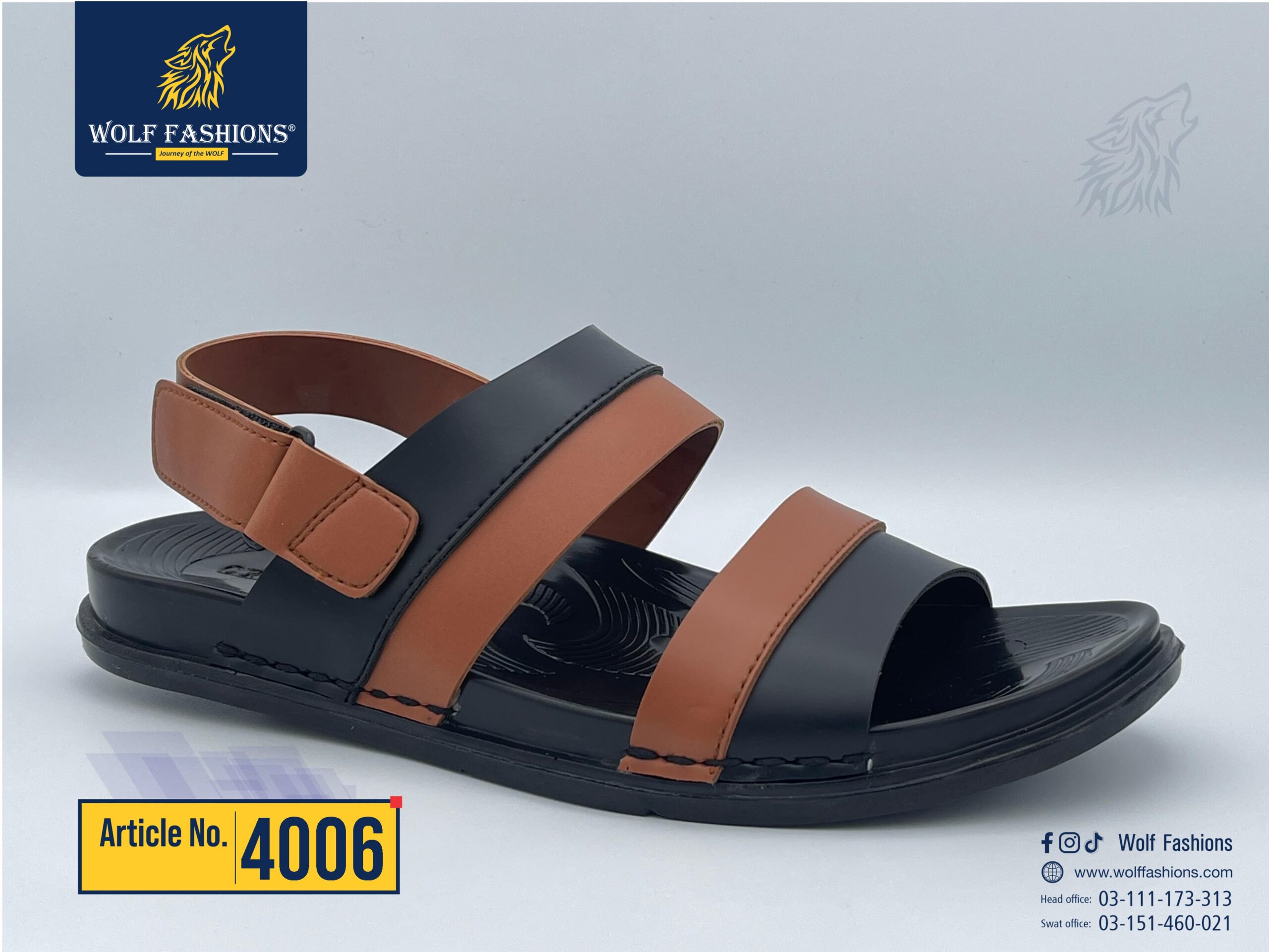 Wolf fashion new arrival available for men’s sandal