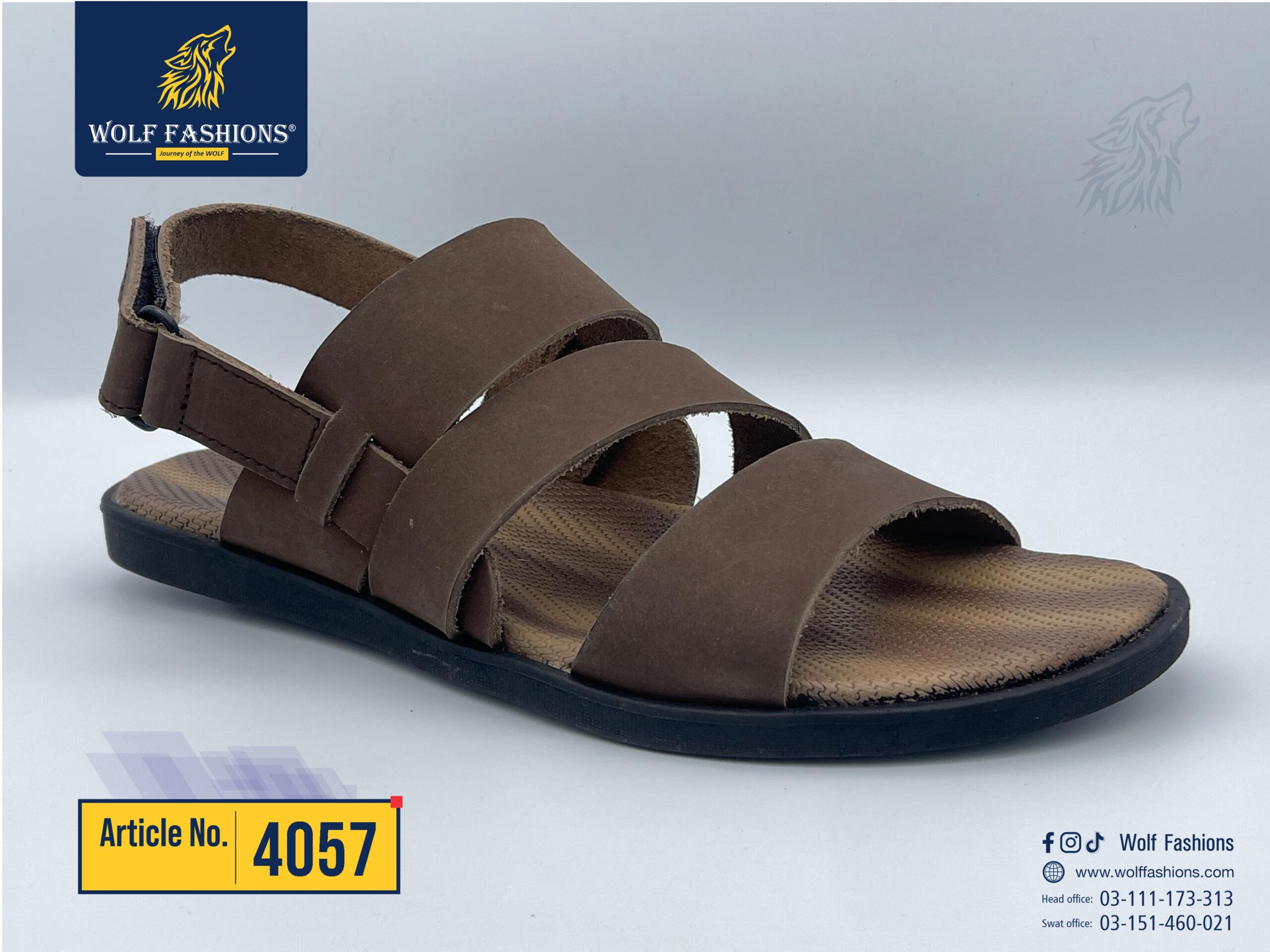 Wolf fashion new arrival available for men’s sandal