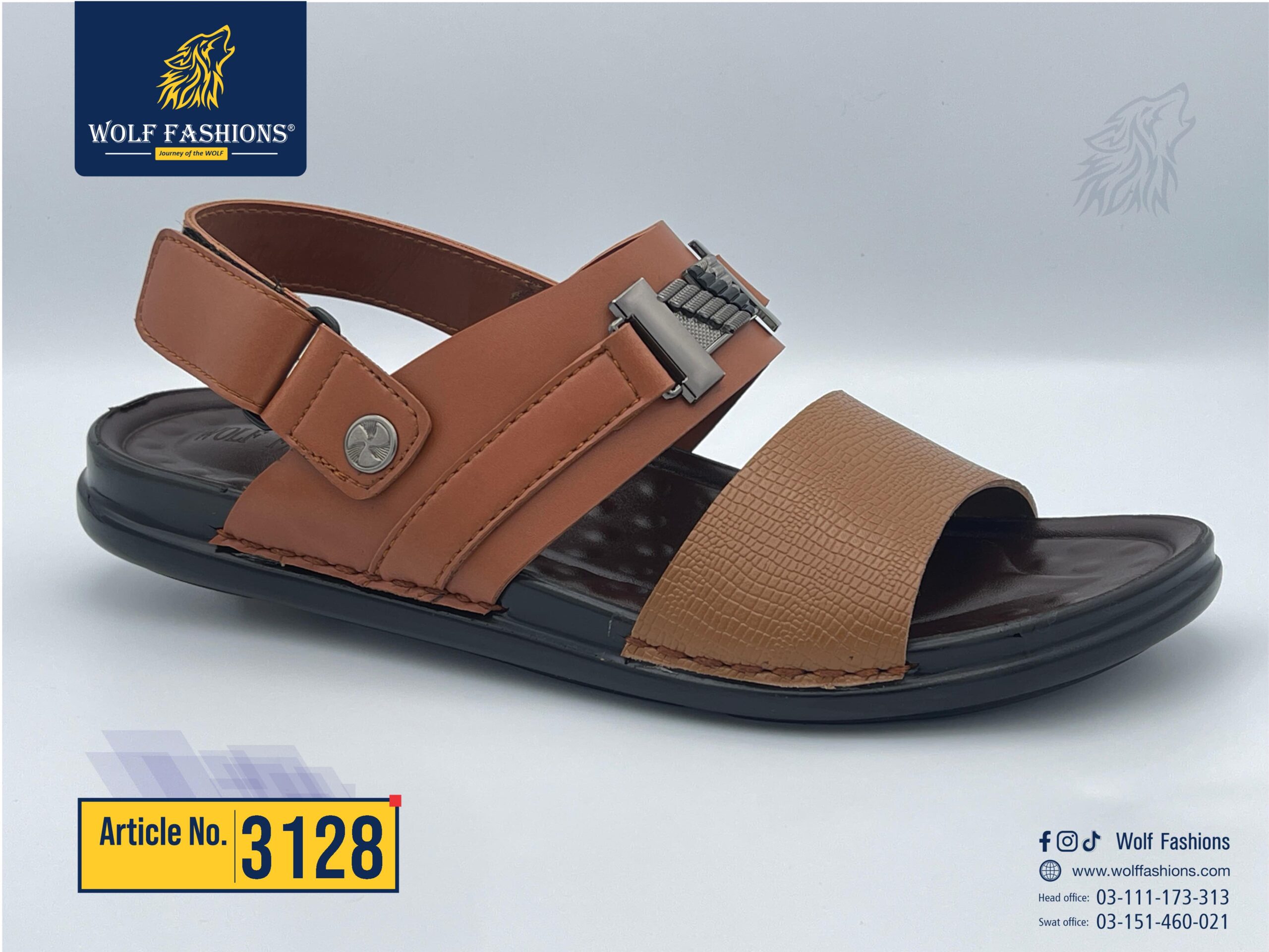 Wolf fashion new arrival available for men’s sandal