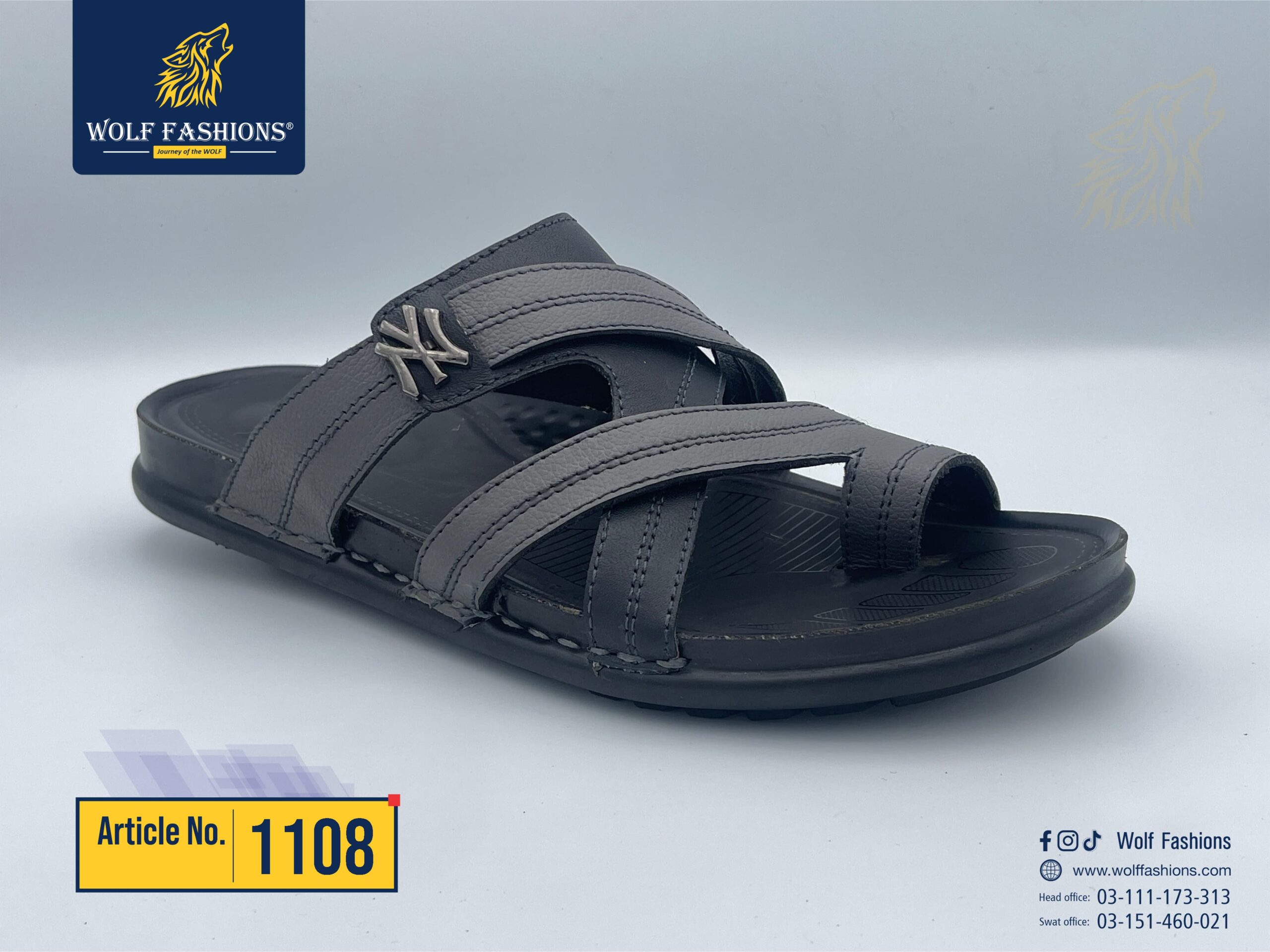 Wolf fashion new arrival available new stock men slippers