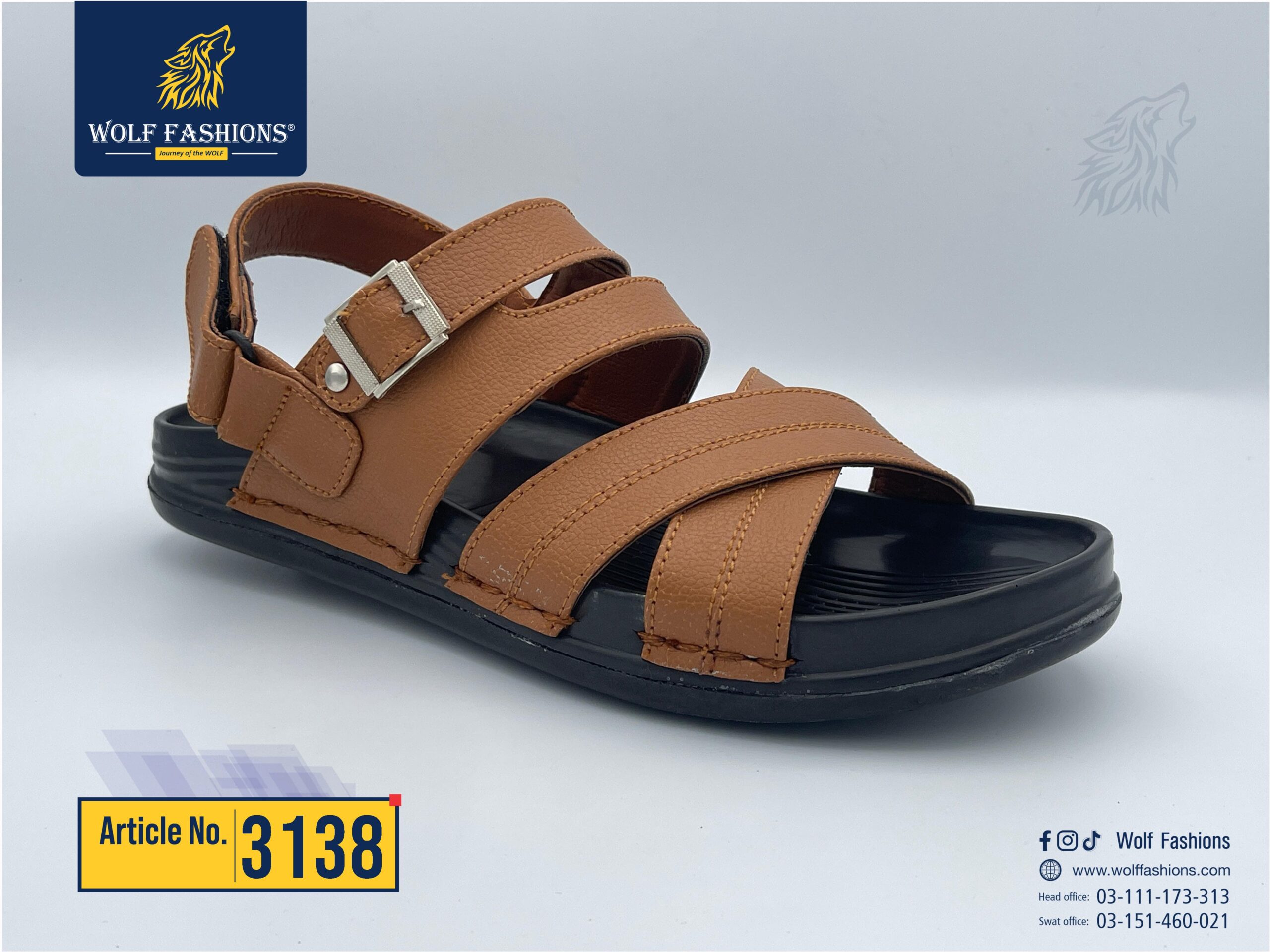 Wolf fashion new arrival available for men’s sandal