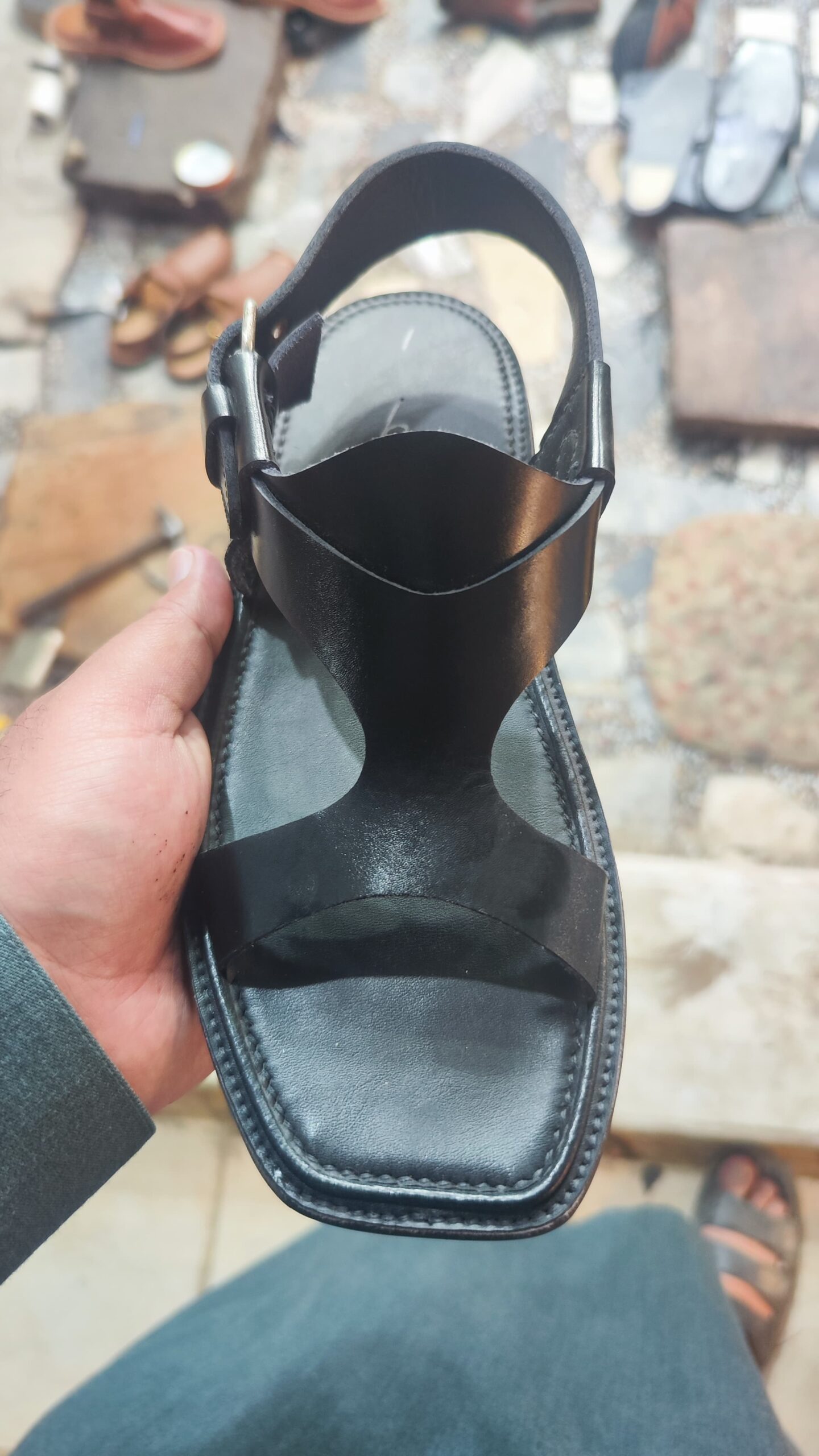 Dukandaran.com Panjedar Chappal Pure leather Handmade Peshawari chappal