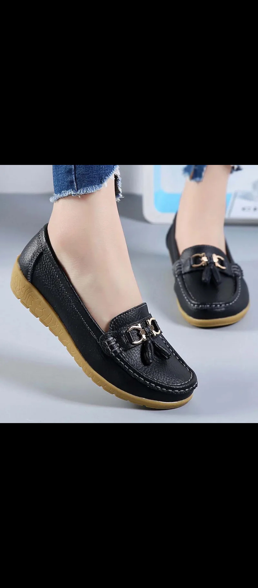 Women’s Leather stuff pu sole and coy