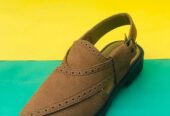 HAND MADE, MEN`S PESHAWARI CHAPPAL, SUEDE LEATHER