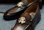 Hand Made Shoes, Oxford, Men Handmade Black, Embossed, Crocodile Texture Leather