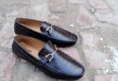 Brown leather loafers Moccasin Shoes For Men