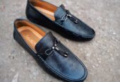 Brown Leather loafers Moccasin Shoes For Men