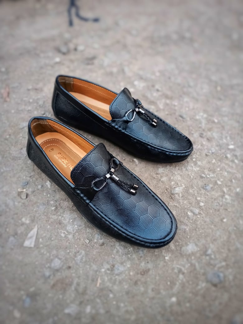 Brown Leather loafers Moccasin Shoes For Men