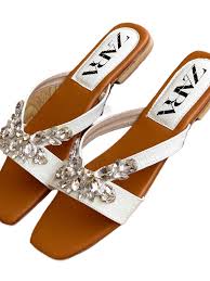 Z Crystal Flats (white) women’s flats