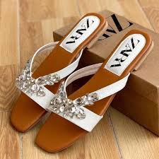 Z Crystal Flats (white) women’s flats