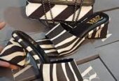 Zebra Triangle Heels combo