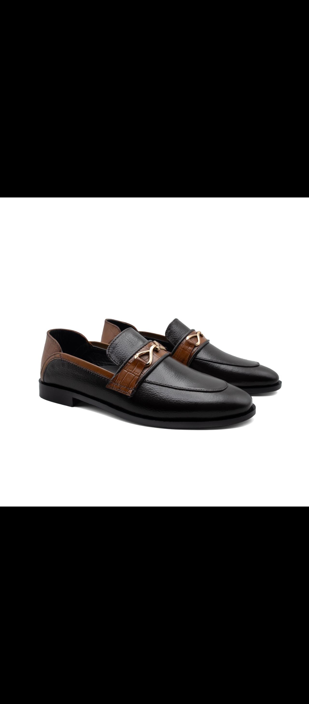 Mens loafer shoes genuine cow leather