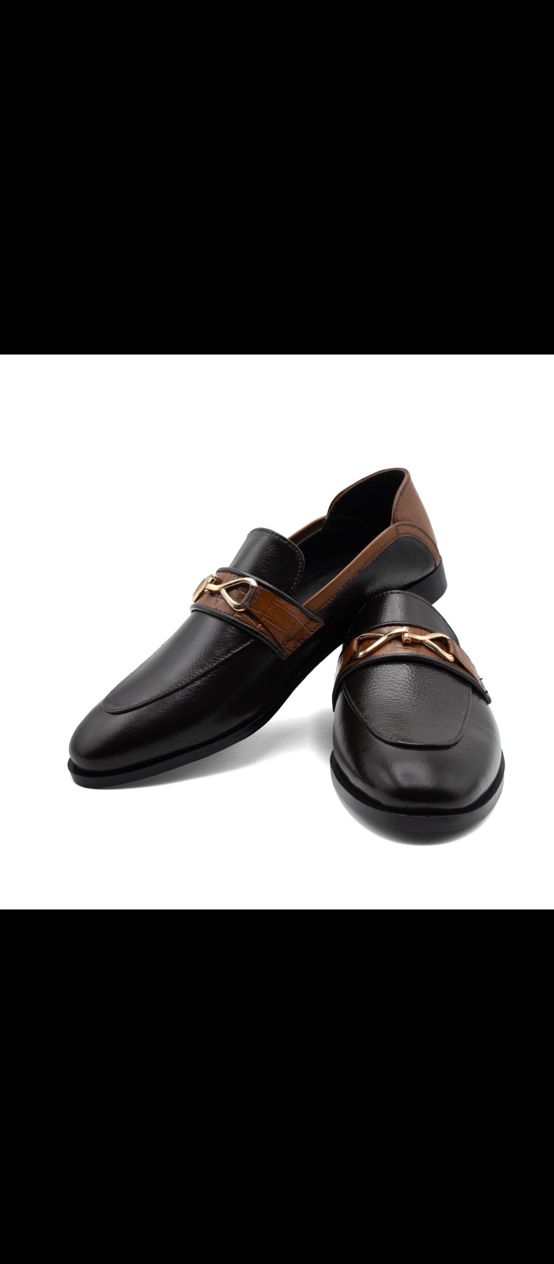Mens loafer shoes genuine cow leather
