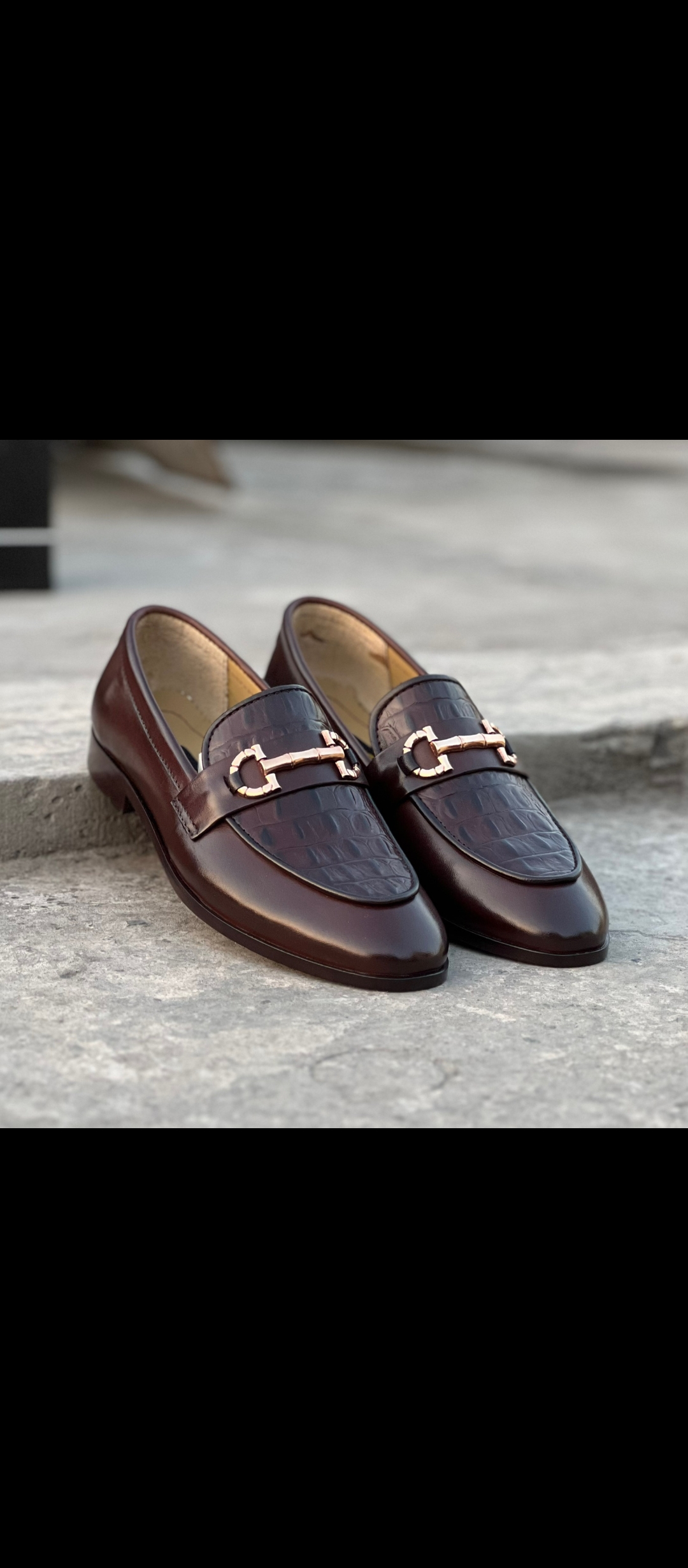 Men loafer shoes cow leather