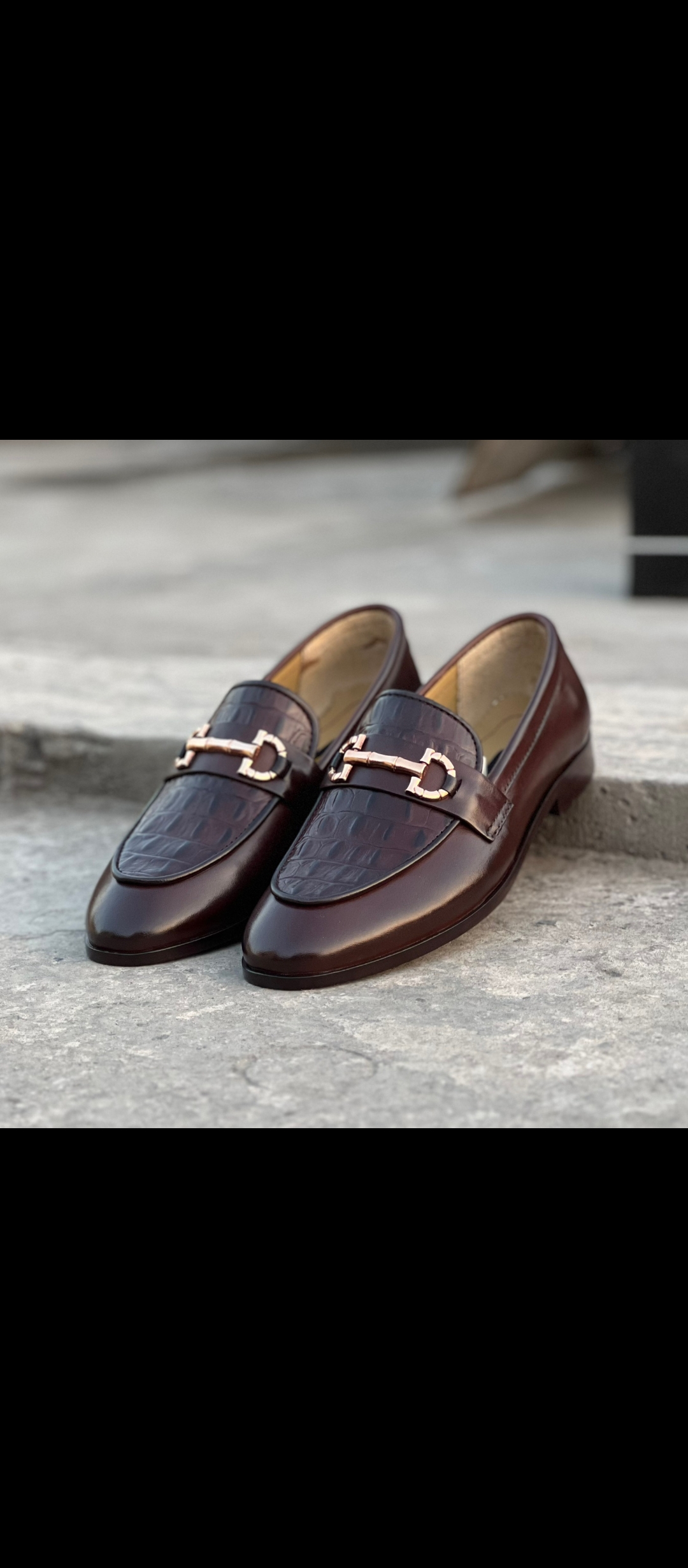 Men loafer shoes cow leather