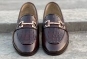 Men loafer shoes cow leather