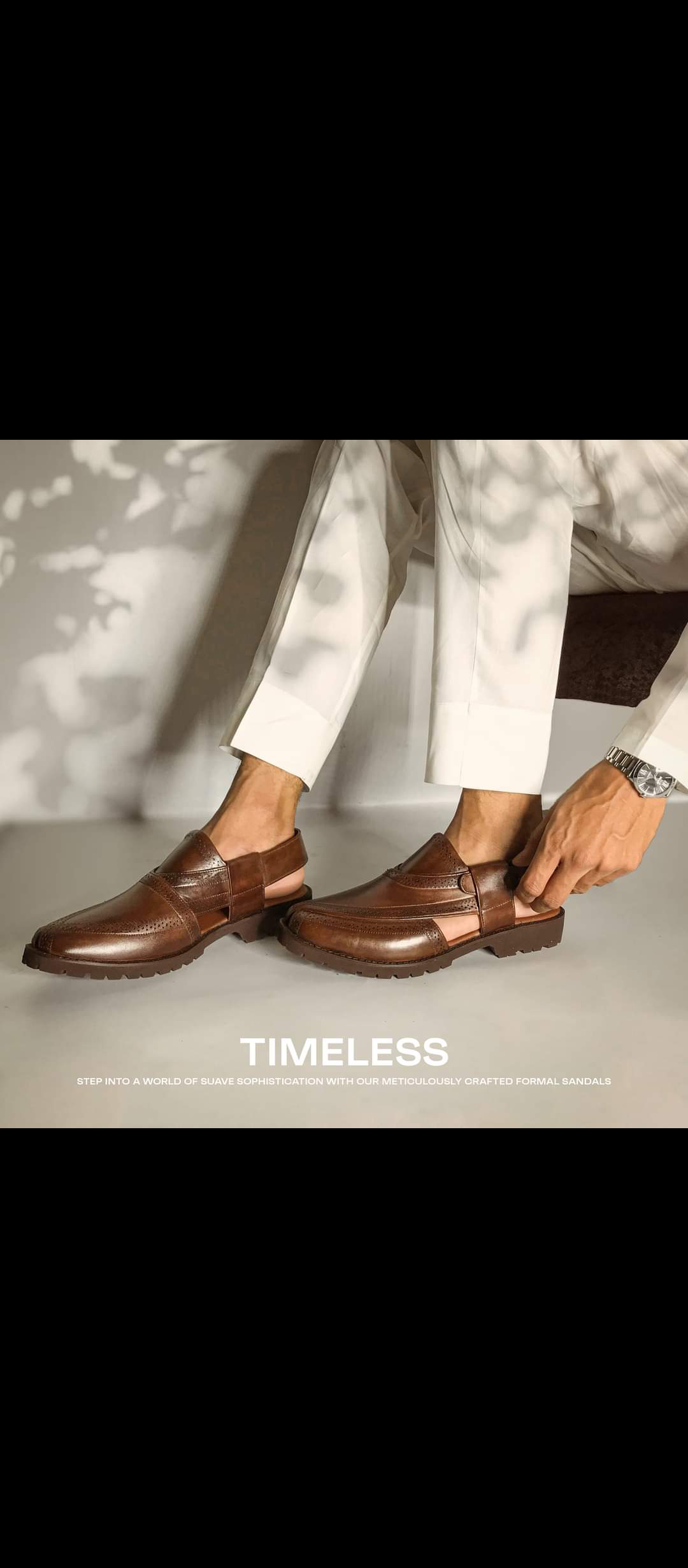 Men’s Leather Handmade Peshawari chappal