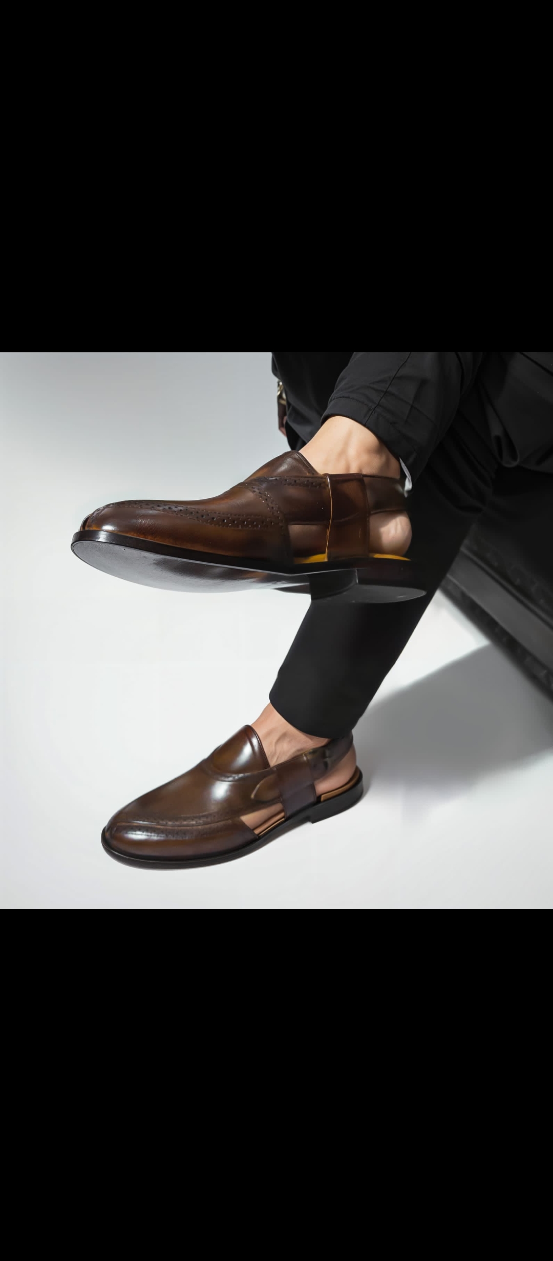 Men’s Leather Handmade Peshawari chappal