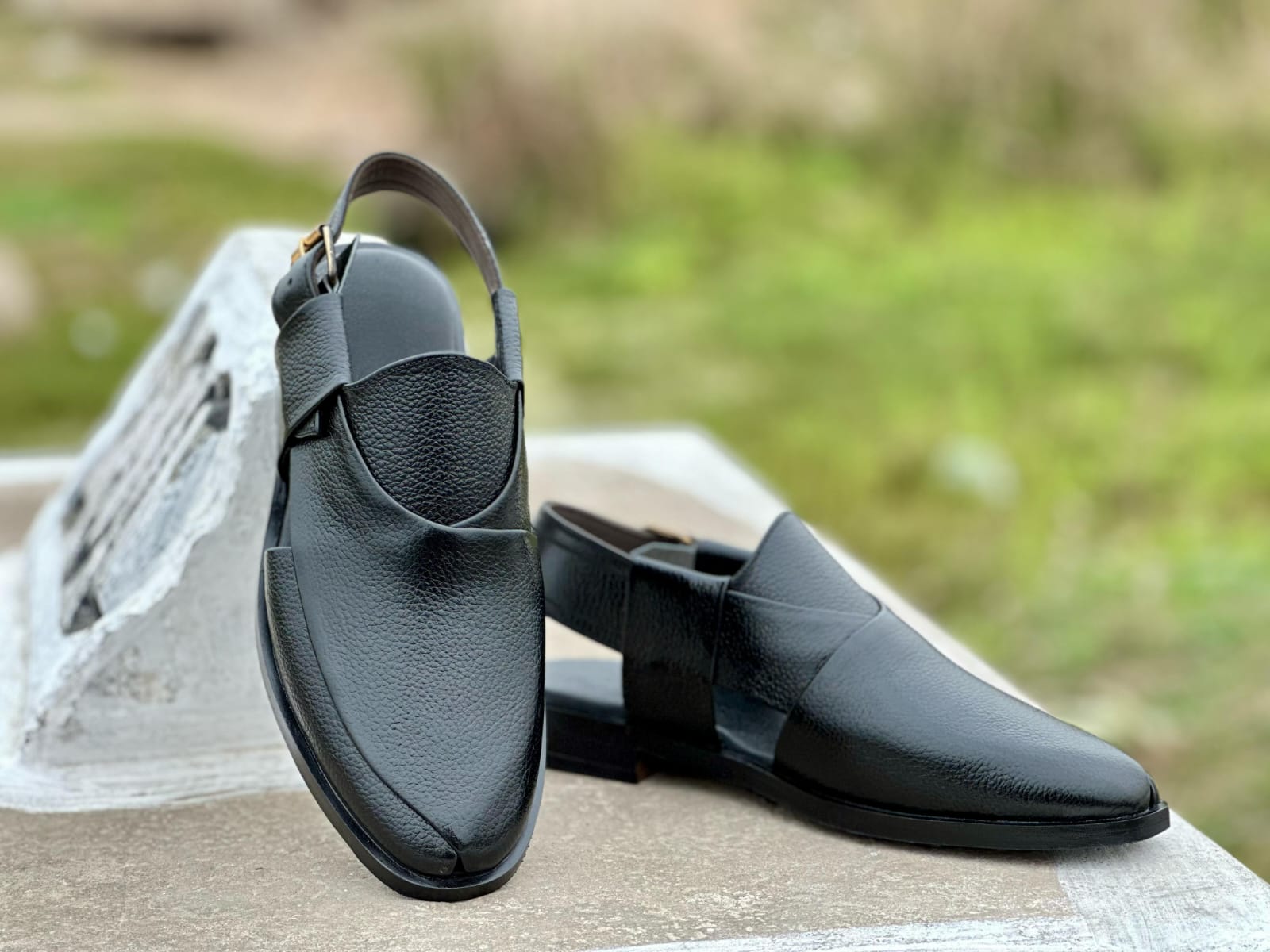 Men’s sandal leather sole