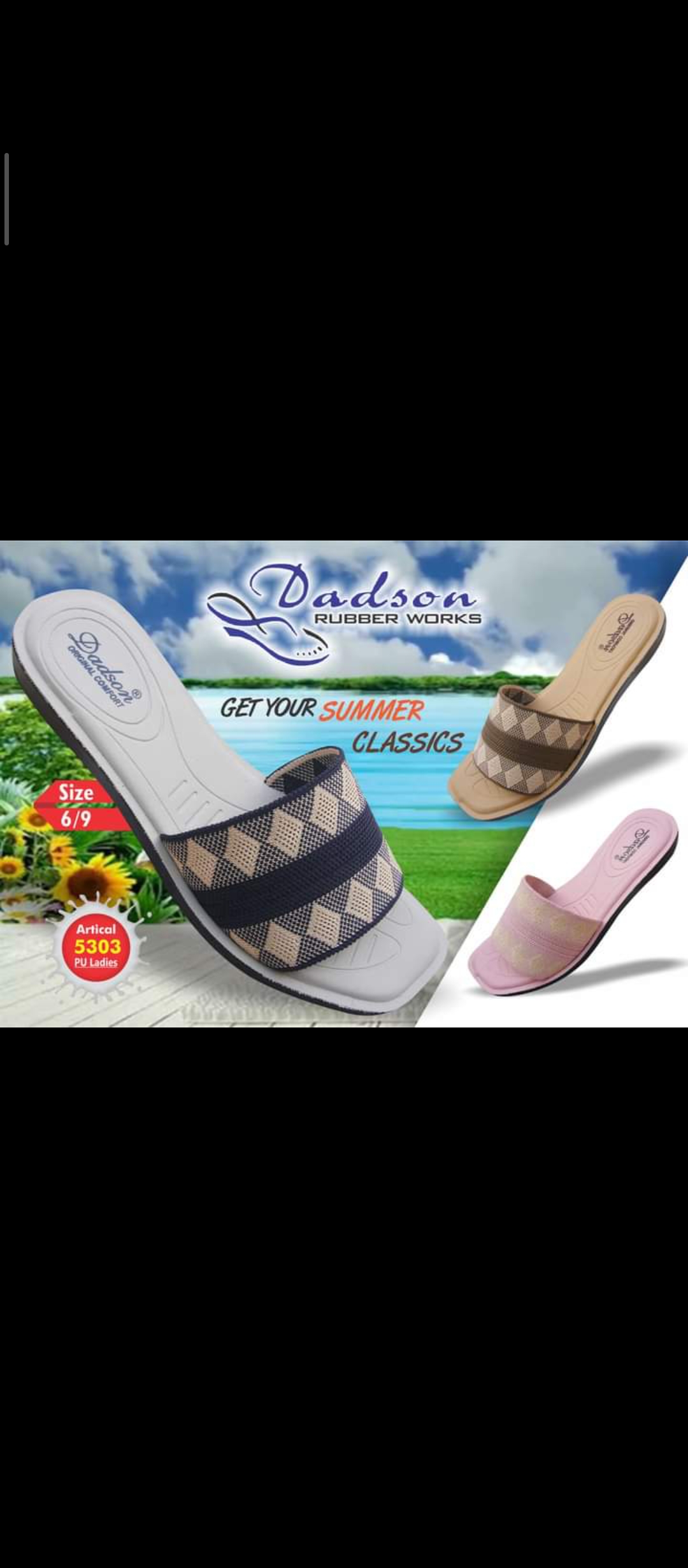 Pu sole ladies slippers