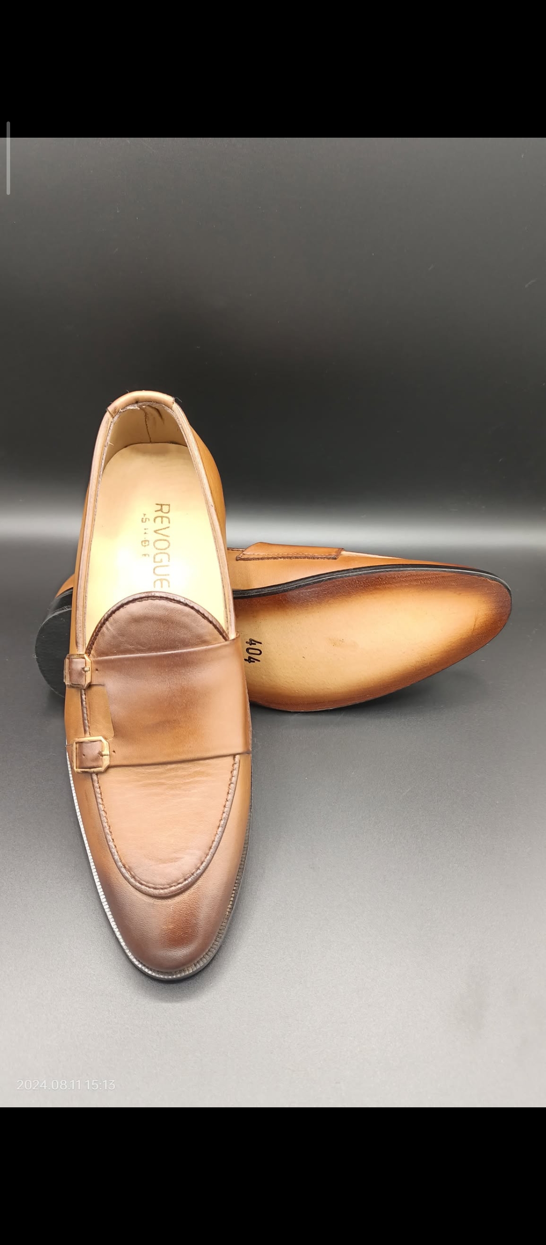 Mens Two Tone Double Strip Monk