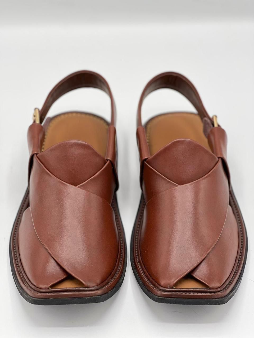 Pure Leather Handmade mens Peshawari Chappal