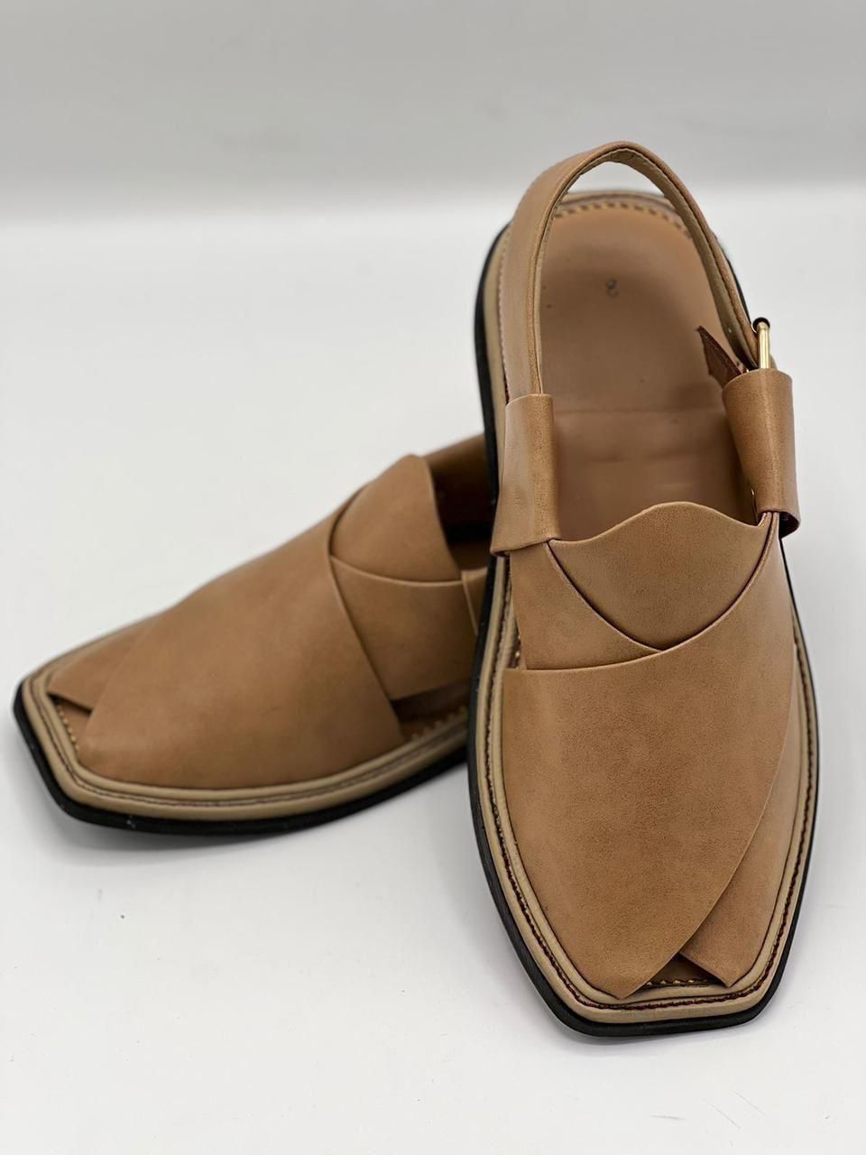 Pure Leather Handmade mens Peshawari Chappal