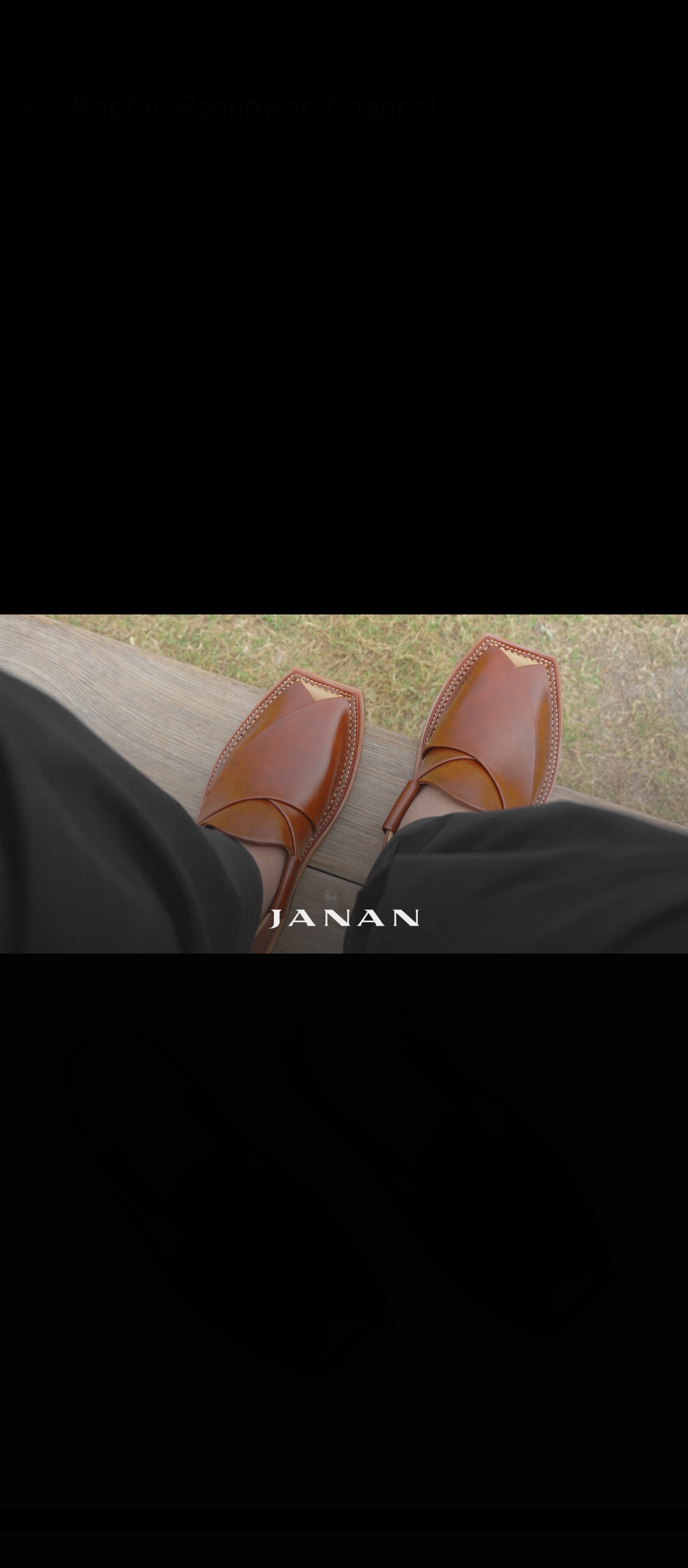 Men’s peshawari chappal kaptaan sole