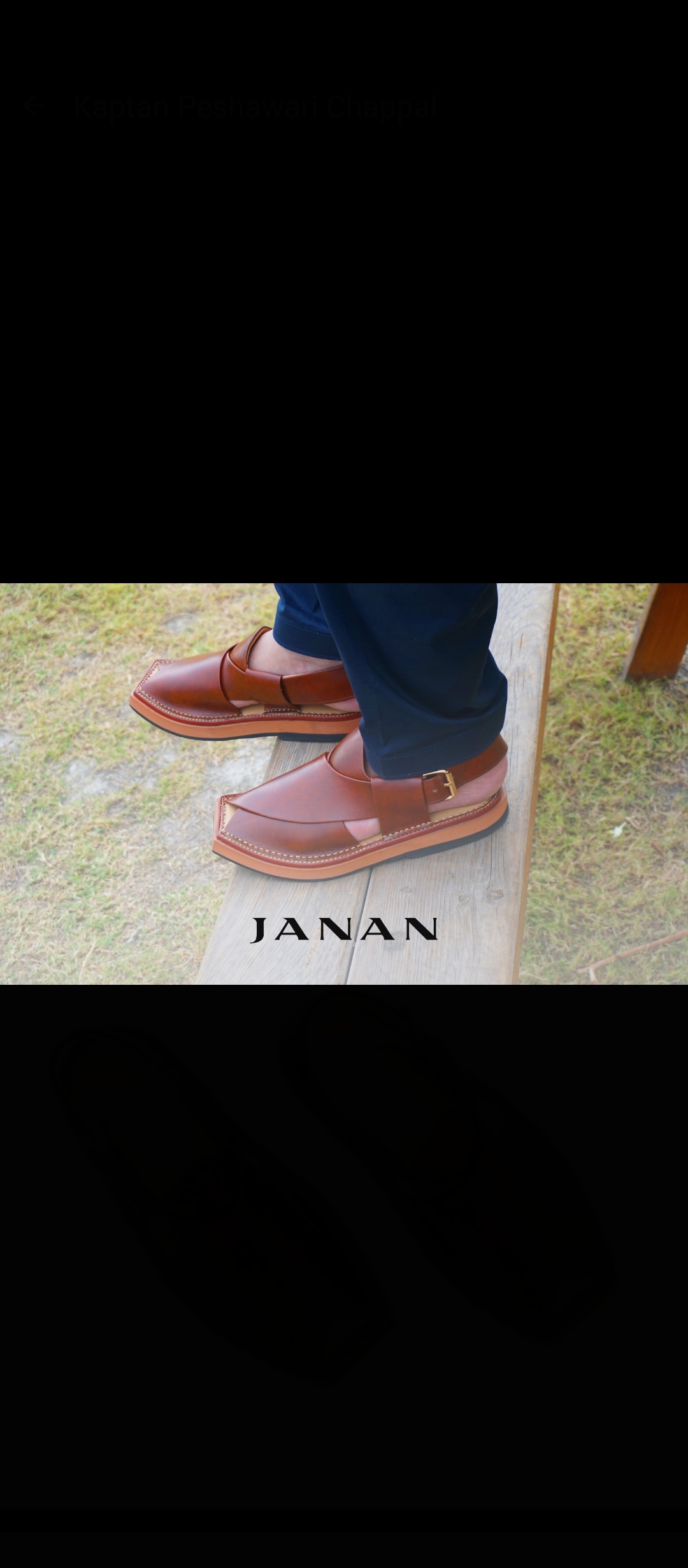 Men’s peshawari chappal kaptaan sole