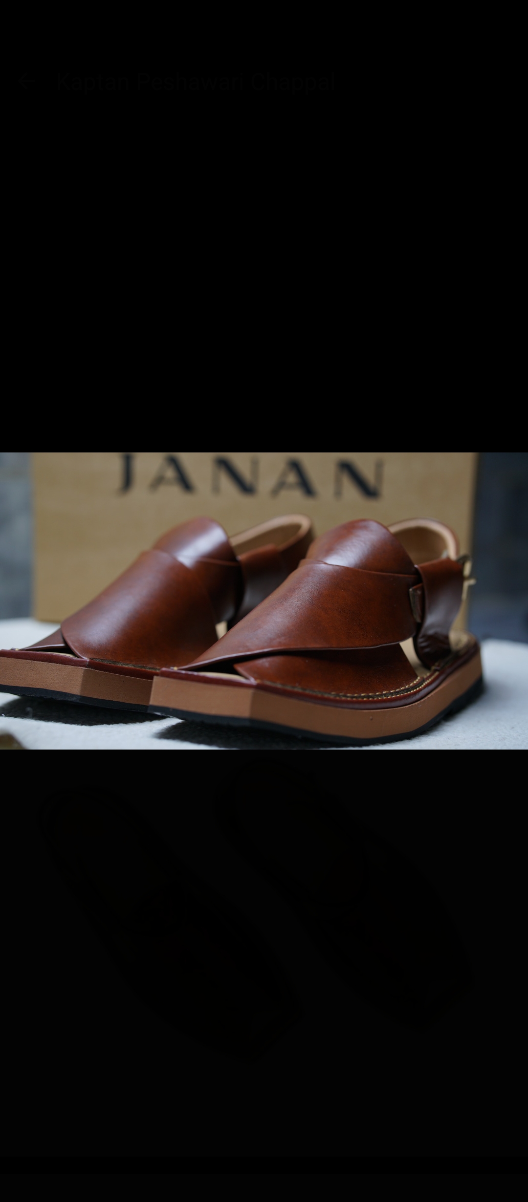 Men’s peshawari chappal kaptaan sole