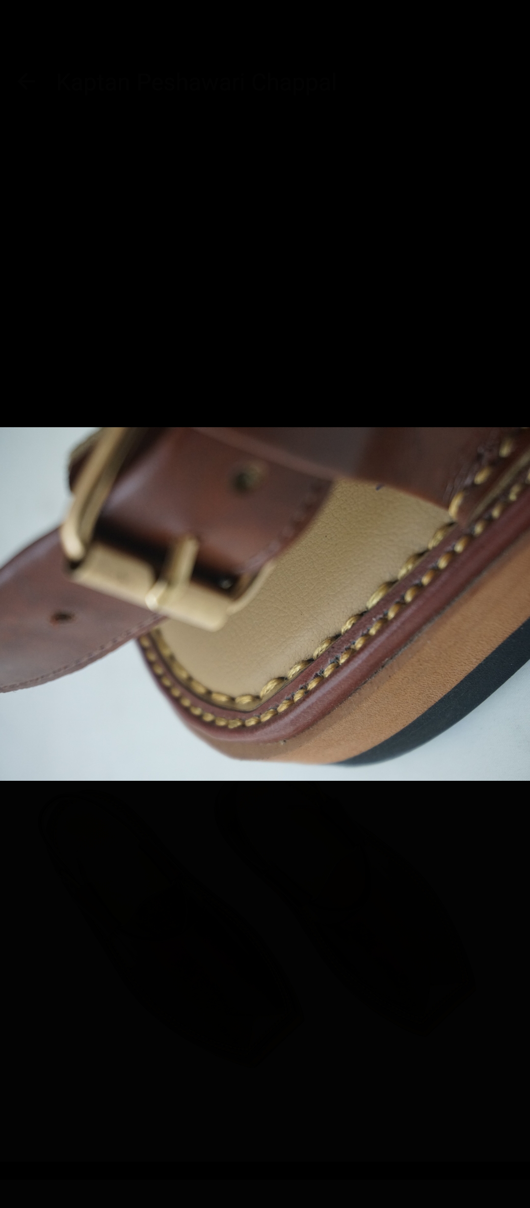 Men’s peshawari chappal kaptaan sole