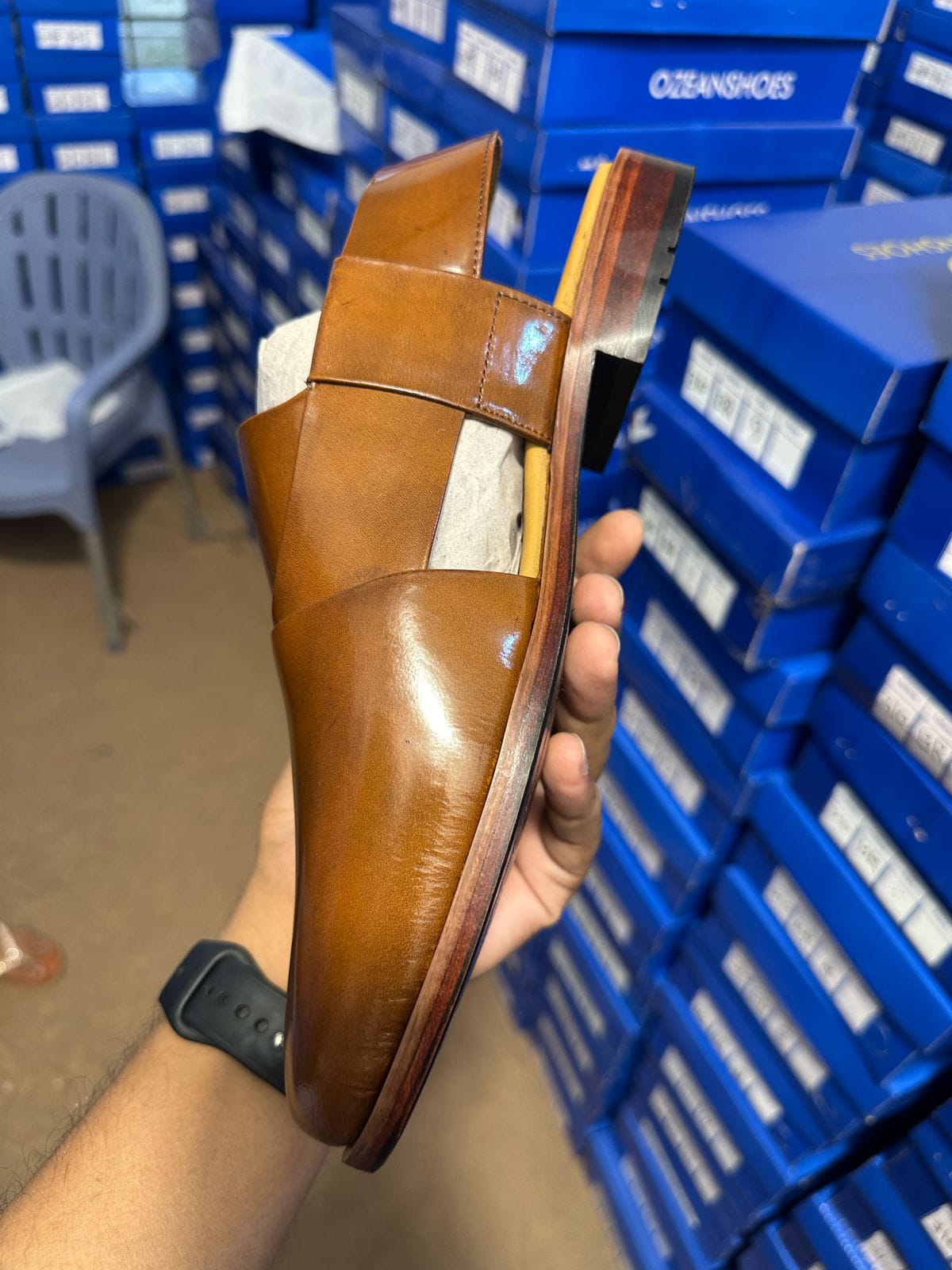 Men’s Sandals peshawari chappal upper aur SOL leather mein hai