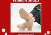 Women’s heel Pattern leather ladies shoes