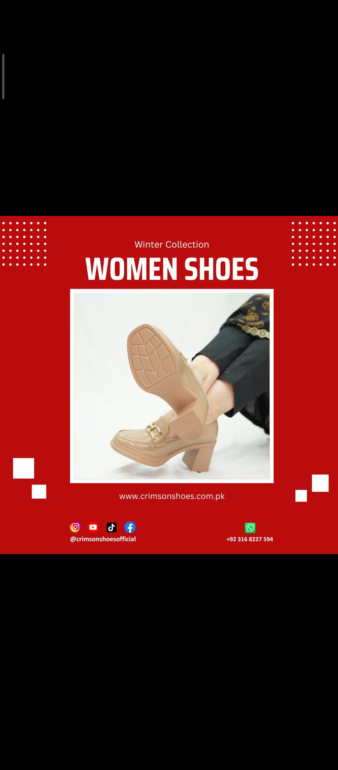 Women’s heel Pattern leather ladies shoes