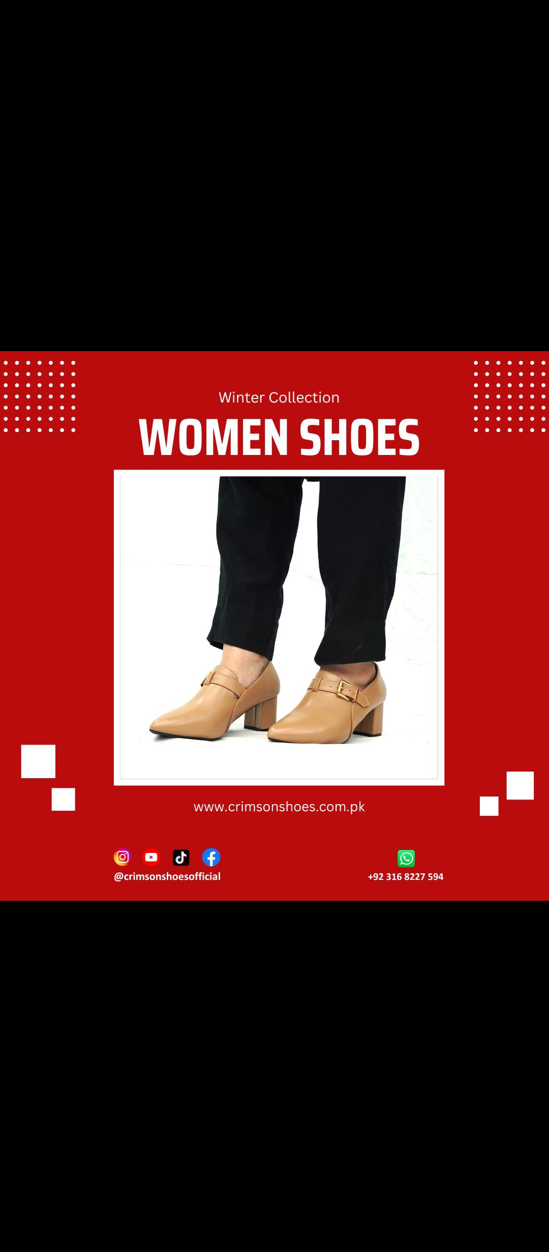 Women’s heel Pattern leather ladies shoes