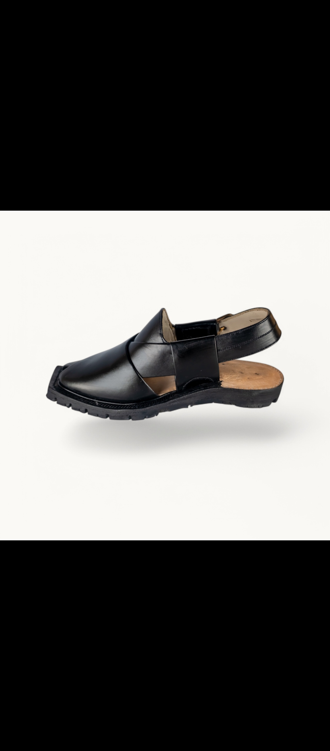 Men’s Sadar black chappal