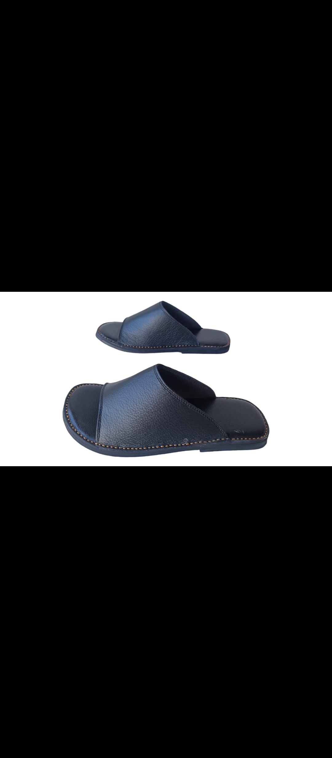 Men’s slippers tire sole BJ brown and blk